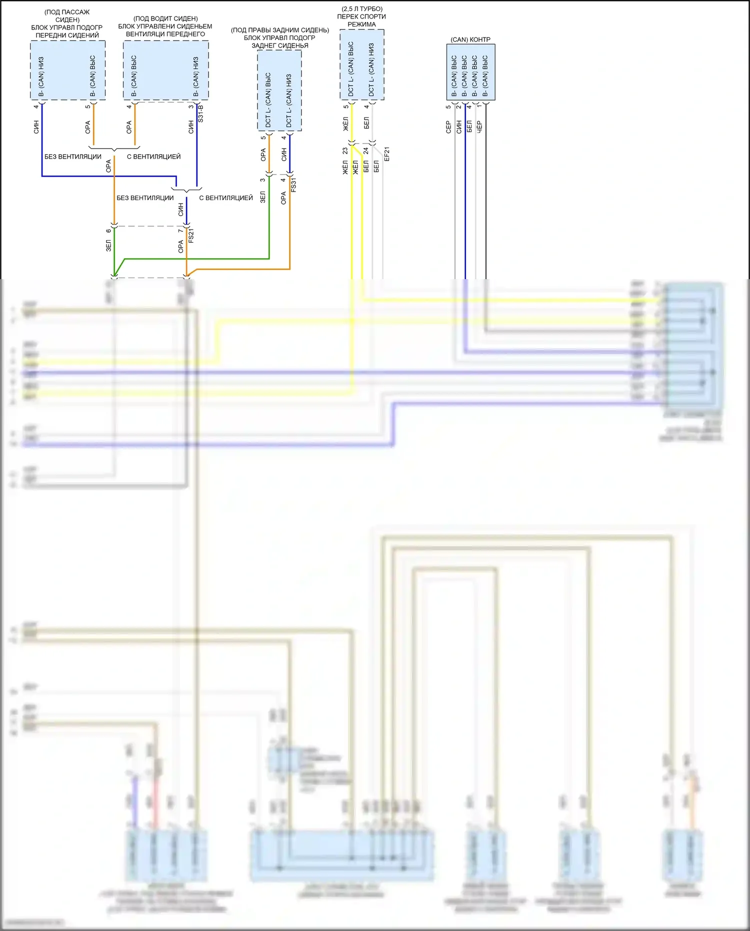 K5 Kia III рестайлинг (2023-2024): Can шина электросхема (5 из 5) 