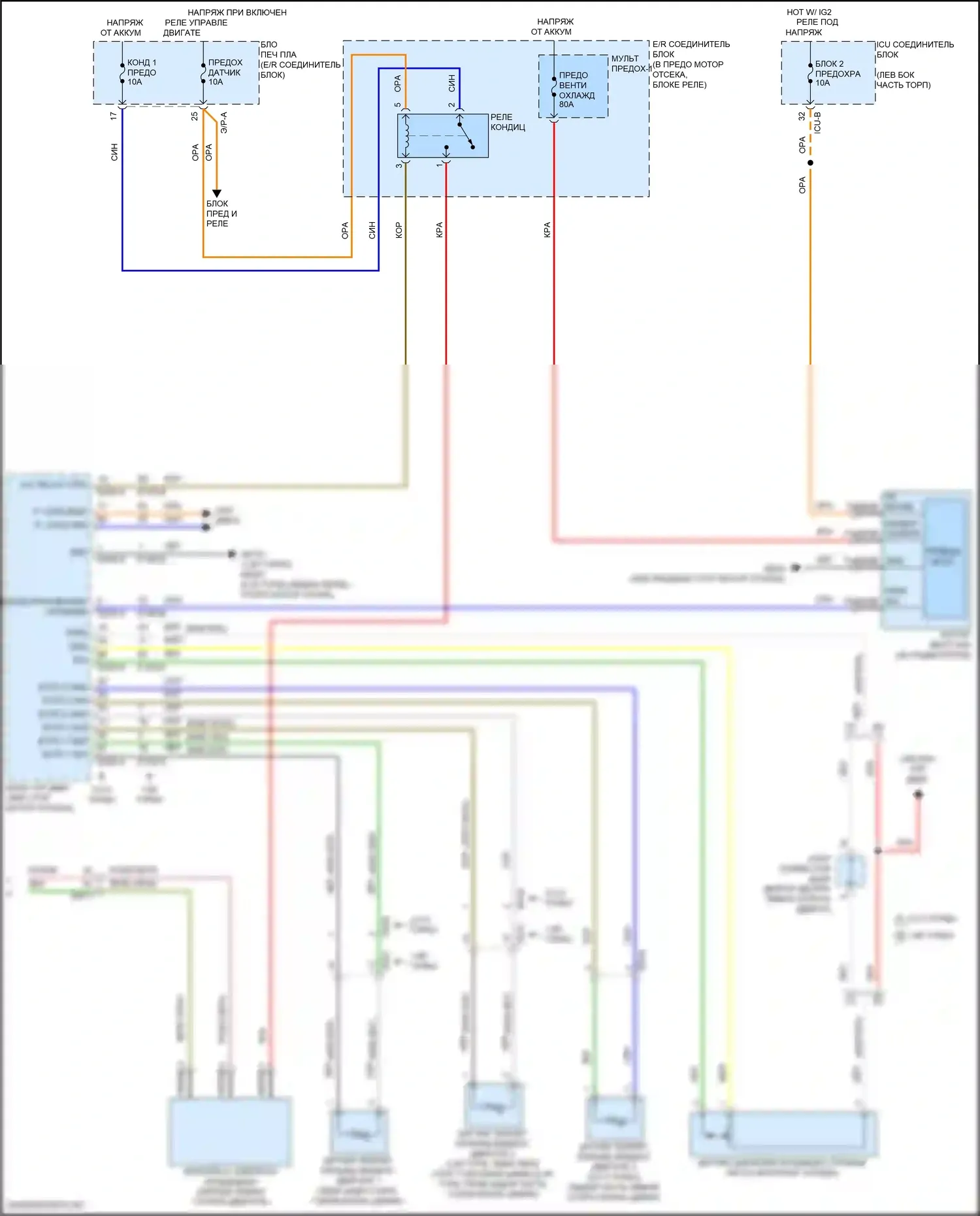 K5 Kia III рестайлинг (2023-2024): Электросхема климат контроля (4 из 4) 