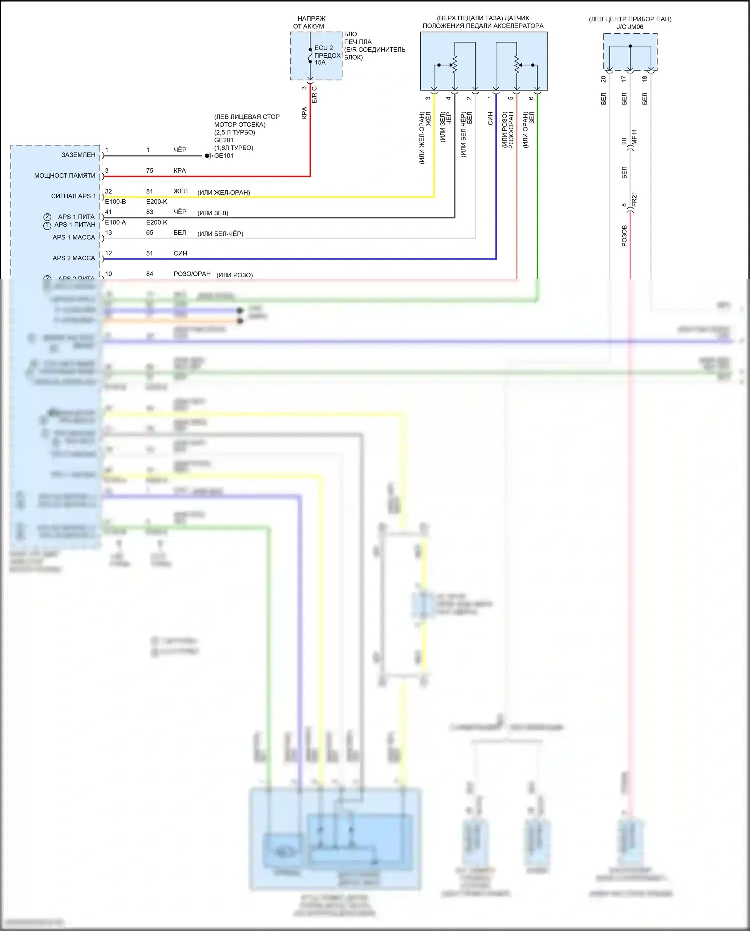 K5 Kia III рестайлинг (2023-2024): Электросхема круиз-контроля (1 из 3) 
