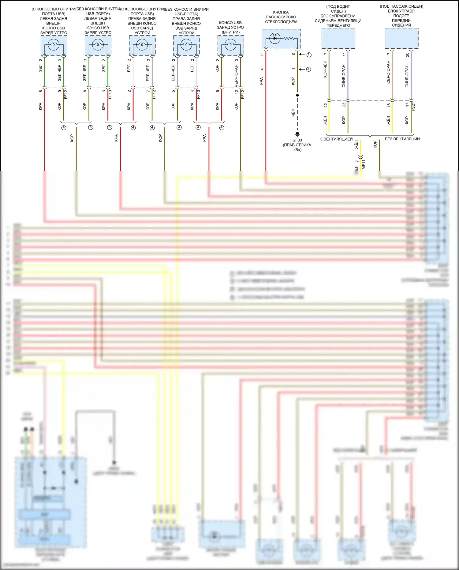 K5 Kia III рестайлинг (2023-2024): Электросхема подсветки приборной панели (3 из 3) 