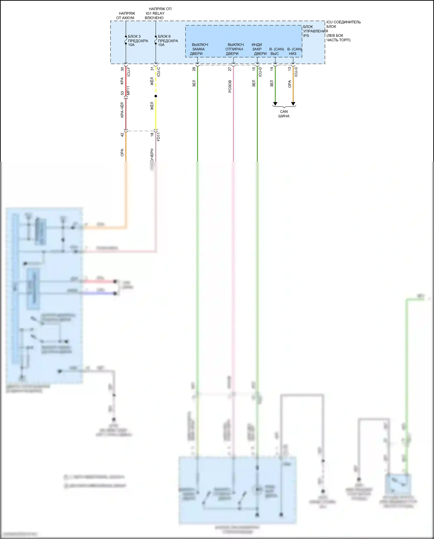 K5 Kia III рестайлинг (2023-2024): Электросхема защиты от взлома (1 из 3) 