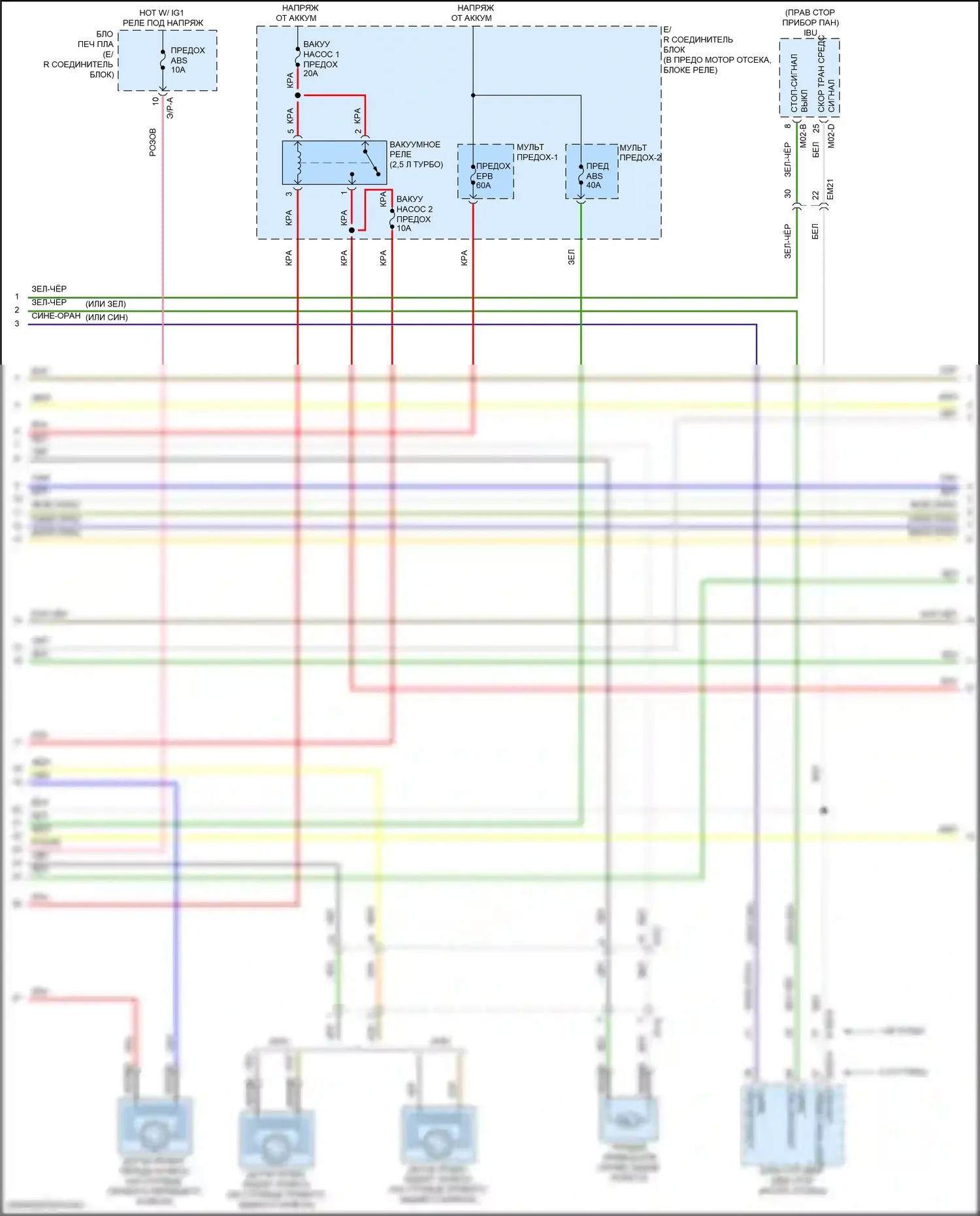 K5 Kia III (2019-2023): Антиблокировочная система abs электросхема (2 из 3) 