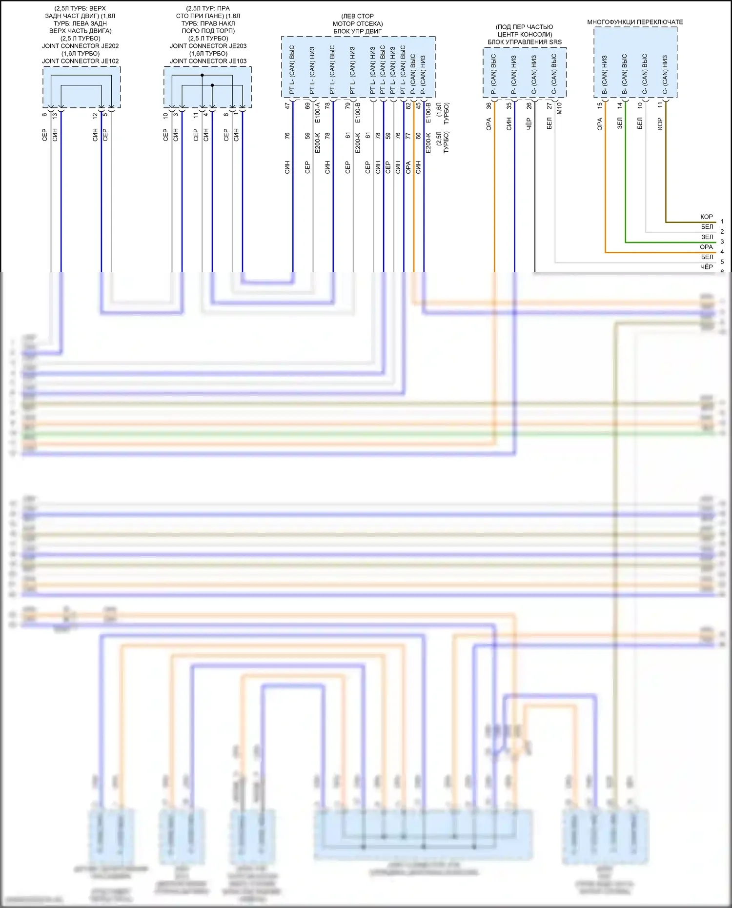 K5 Kia III (2019-2023): Can шина электросхема (2 из 5) 
