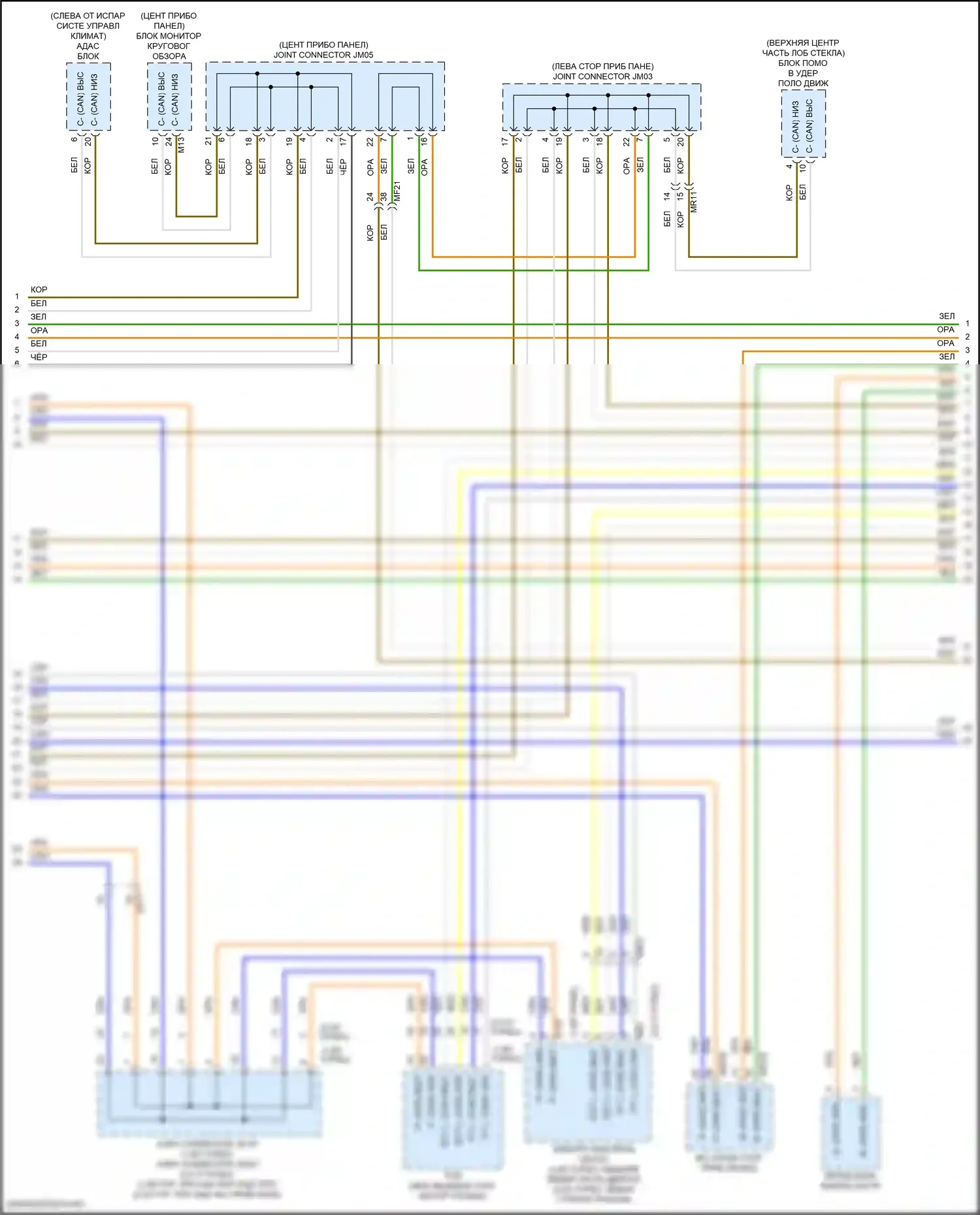 K5 Kia III (2019-2023): Can шина электросхема (3 из 5) 