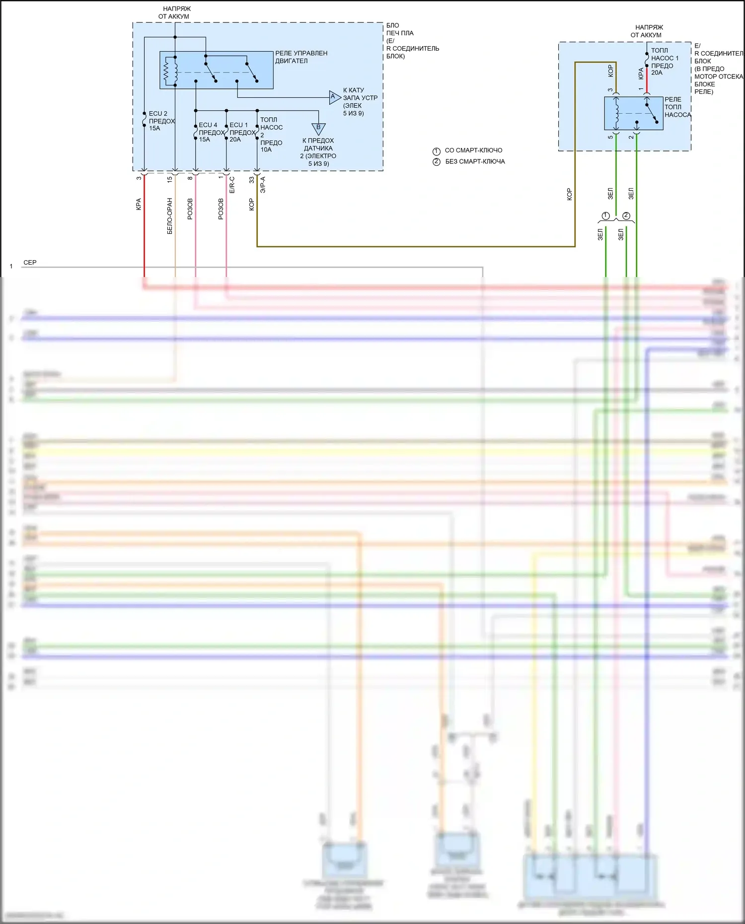 K5 Kia III (2019-2023): Электросхема двигателя 1.6л турбо, электросхема органов управления двигателем (8 из 9) 