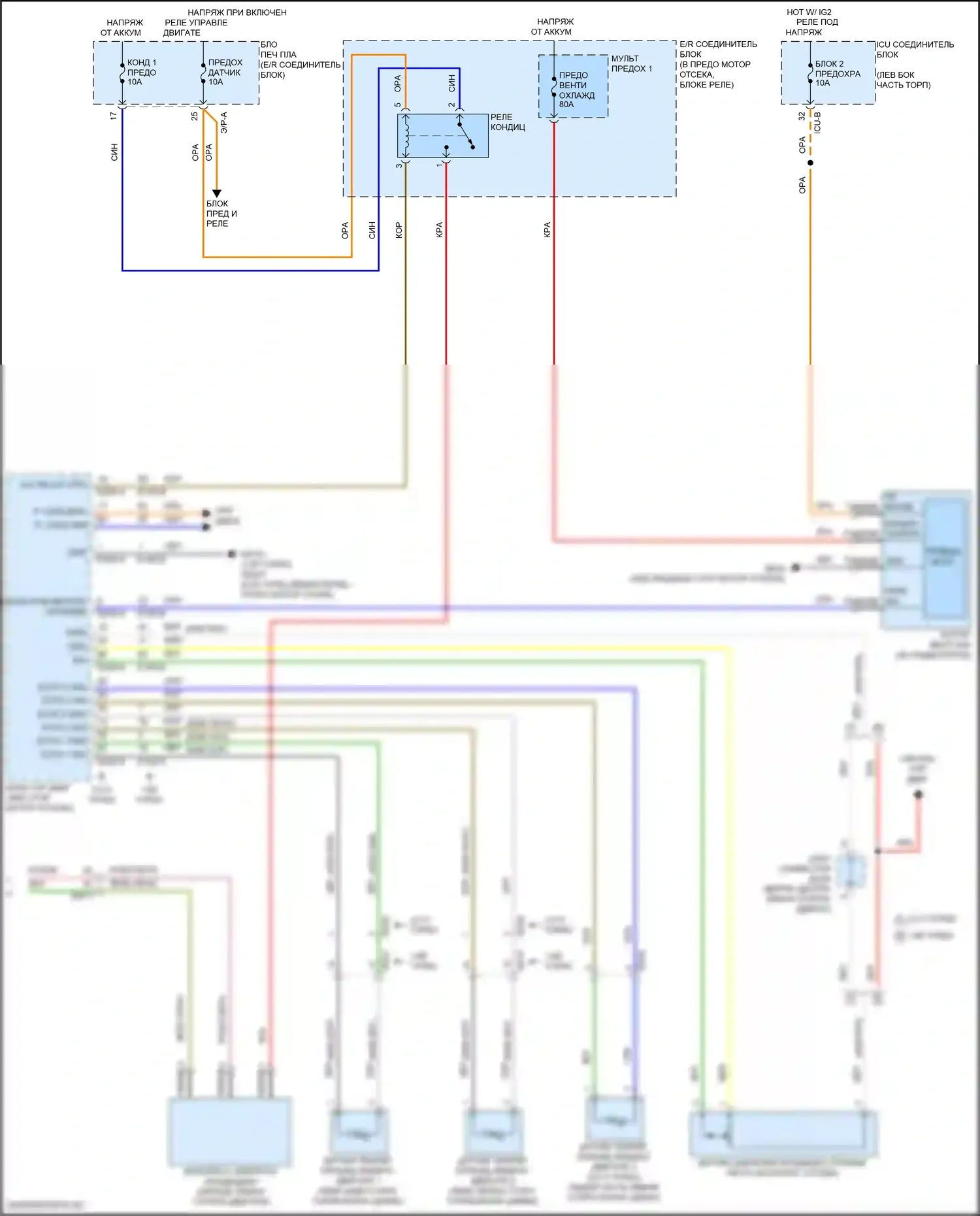 K5 Kia III (2019-2023): Электросхема климат контроля (4 из 4) 