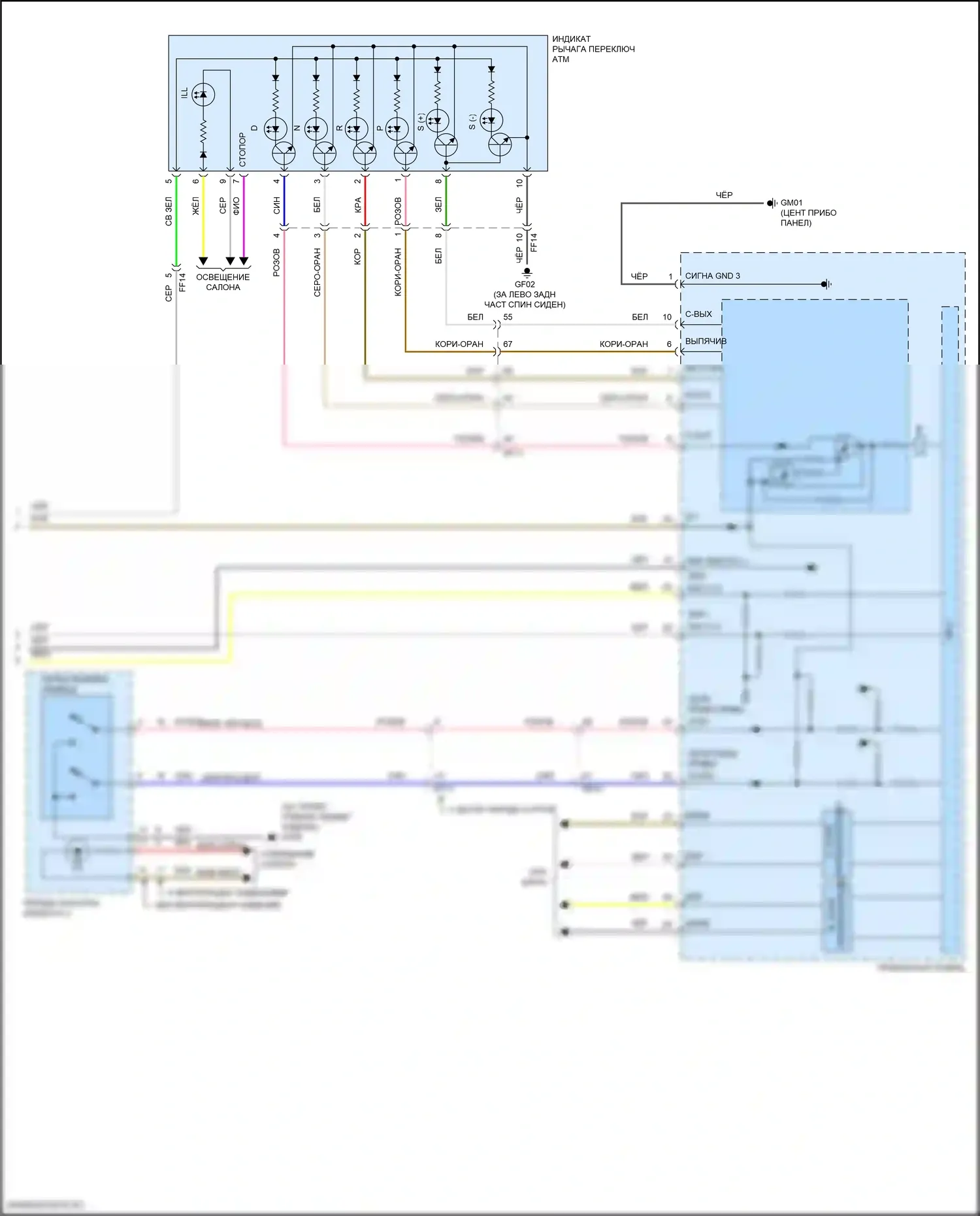 K5 Kia III (2019-2023): 1,6л турбо, электросхема автоматической коробки передач (3 из 3) 