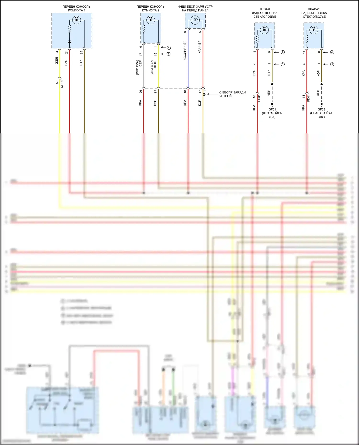 K5 Kia III (2019-2023): Электросхема подсветки приборной панели (2 из 3) 