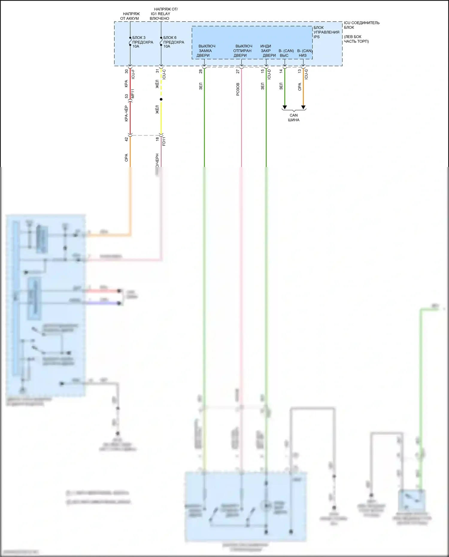 K5 Kia III (2019-2023): Электросхема защиты от взлома (1 из 3) 