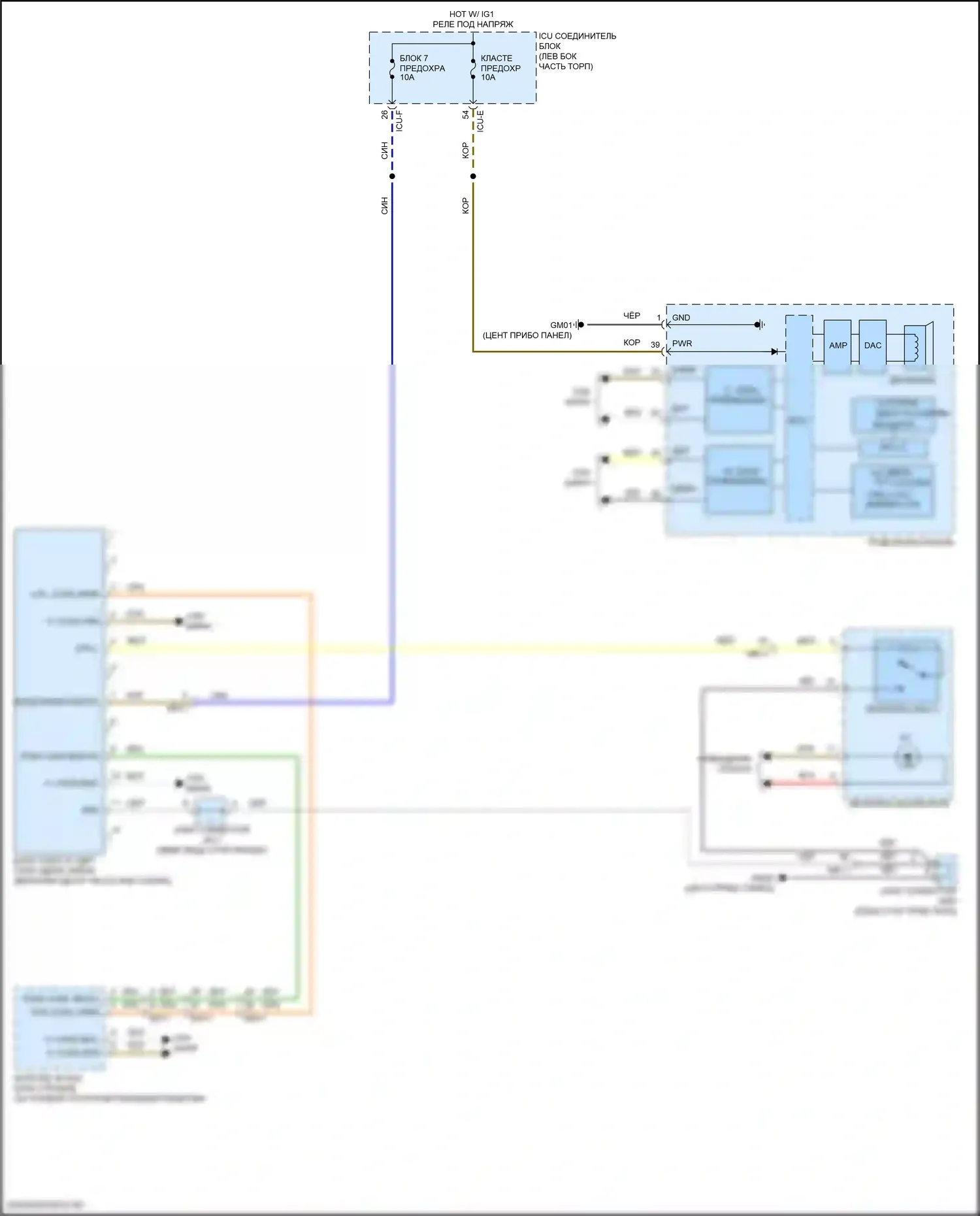 K5 Kia III (2019-2023): Электросхема помощи в удержании полосы движения 