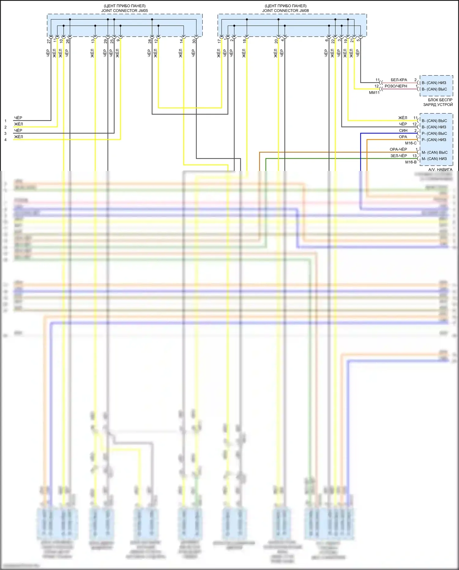 K7 Kia II (2016-2021): Can шина электросхема (2 из 4) 