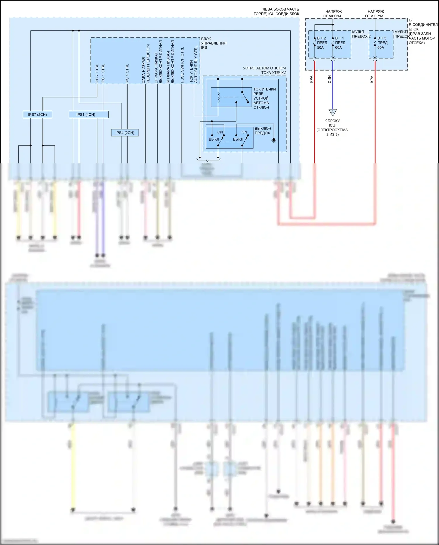 K9 Kia II (2018-2021): Электросхема блока управления ips (1 из 3) 