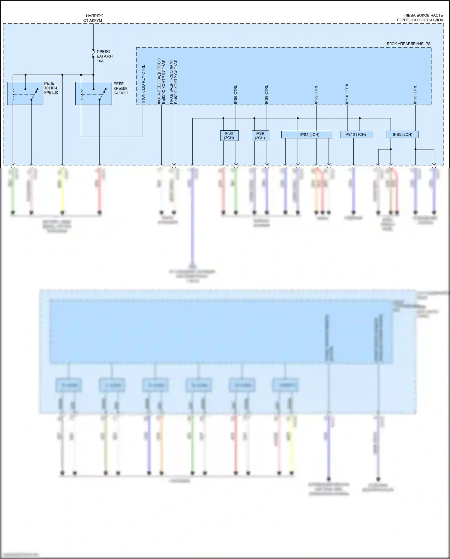 K9 Kia II (2018-2021): Электросхема блока управления ips (2 из 3) 