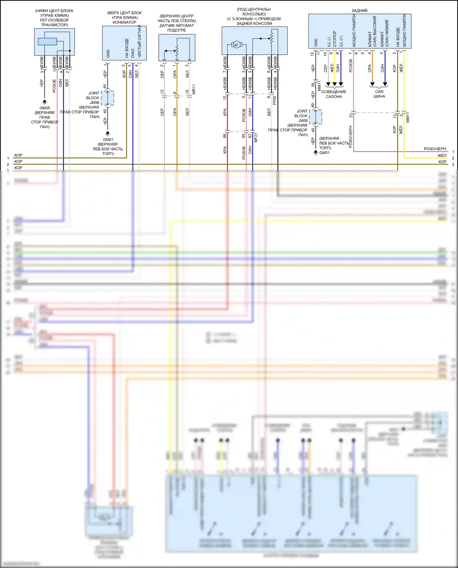 K9 Kia II (2018-2021): Электросхема климат контроля (2 из 5) 