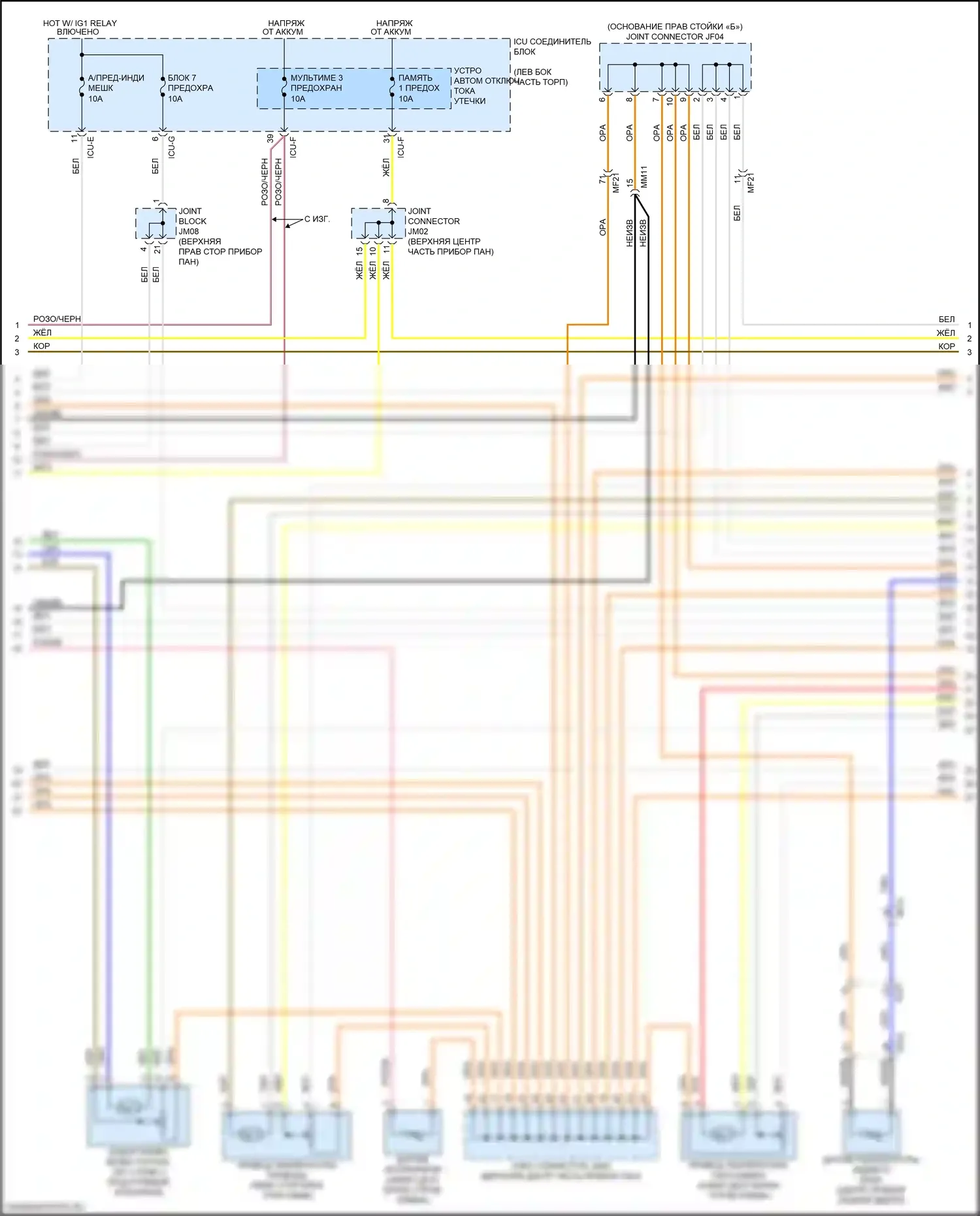 K9 Kia II (2018-2021): Электросхема климат контроля (3 из 5) 