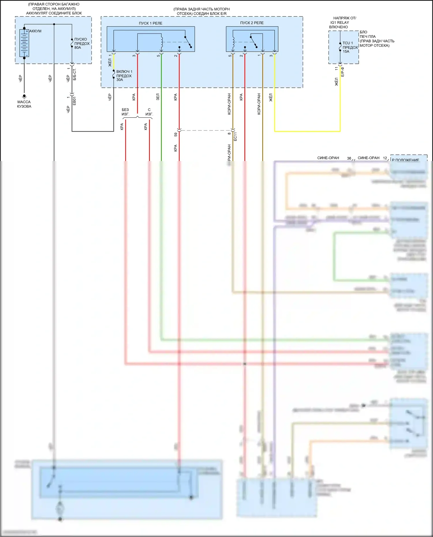 K9 Kia II (2018-2021): Электросхема генератора 