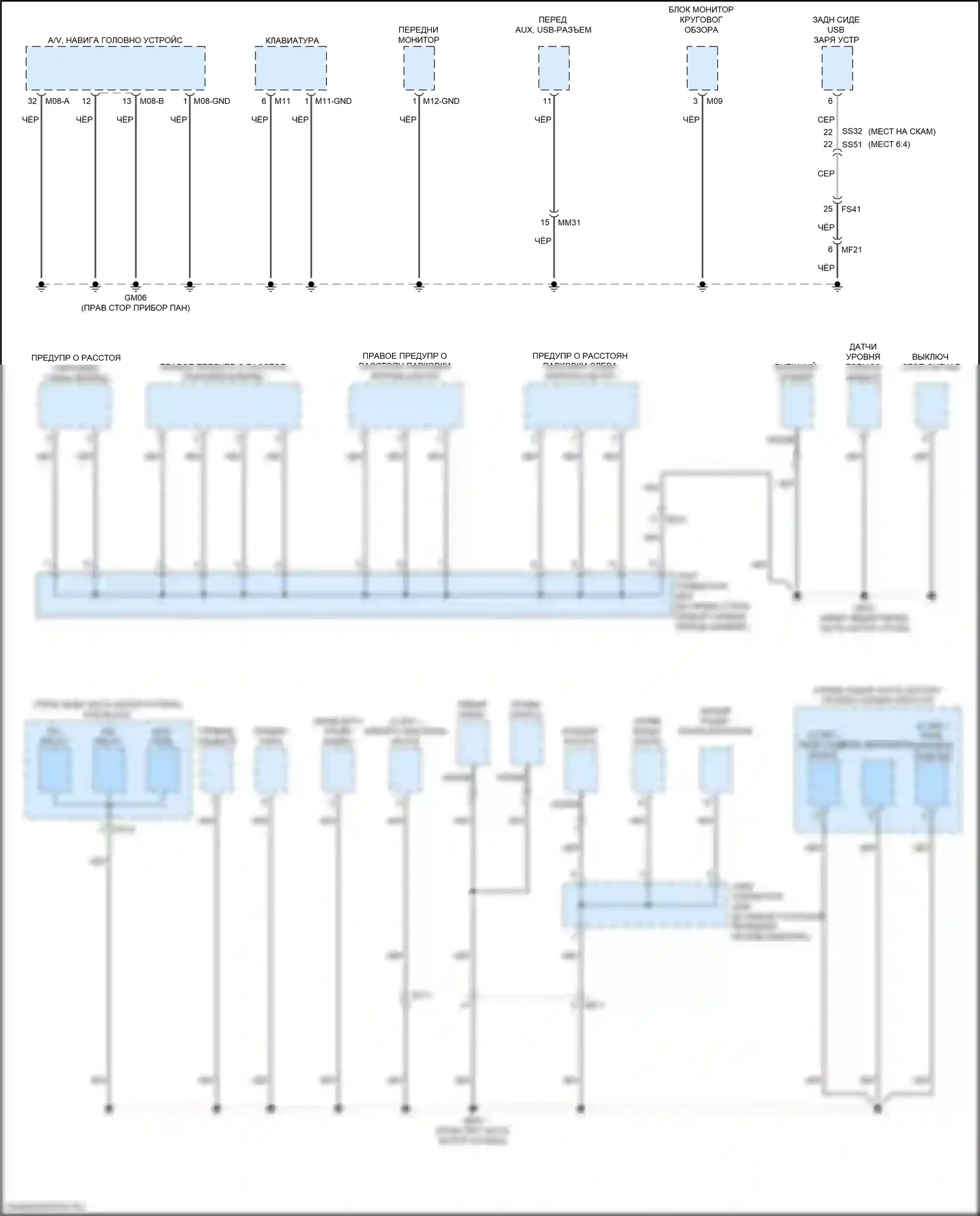 K9 Kia II (2018-2021): Электросхема разводки массы (5 из 7) 