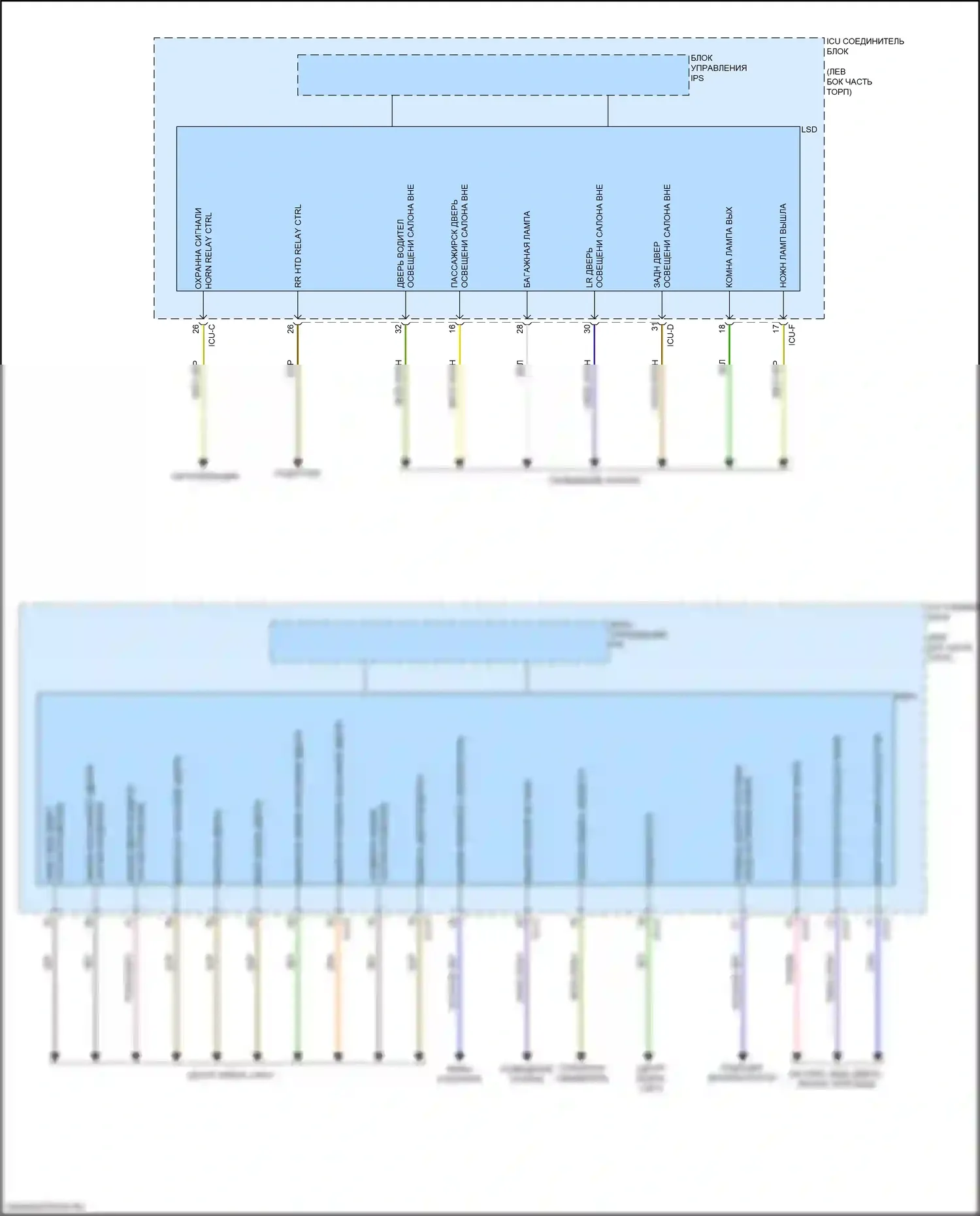 K900 Kia II (2018-2022): Электросхема блока управления ips (3 из 3) 