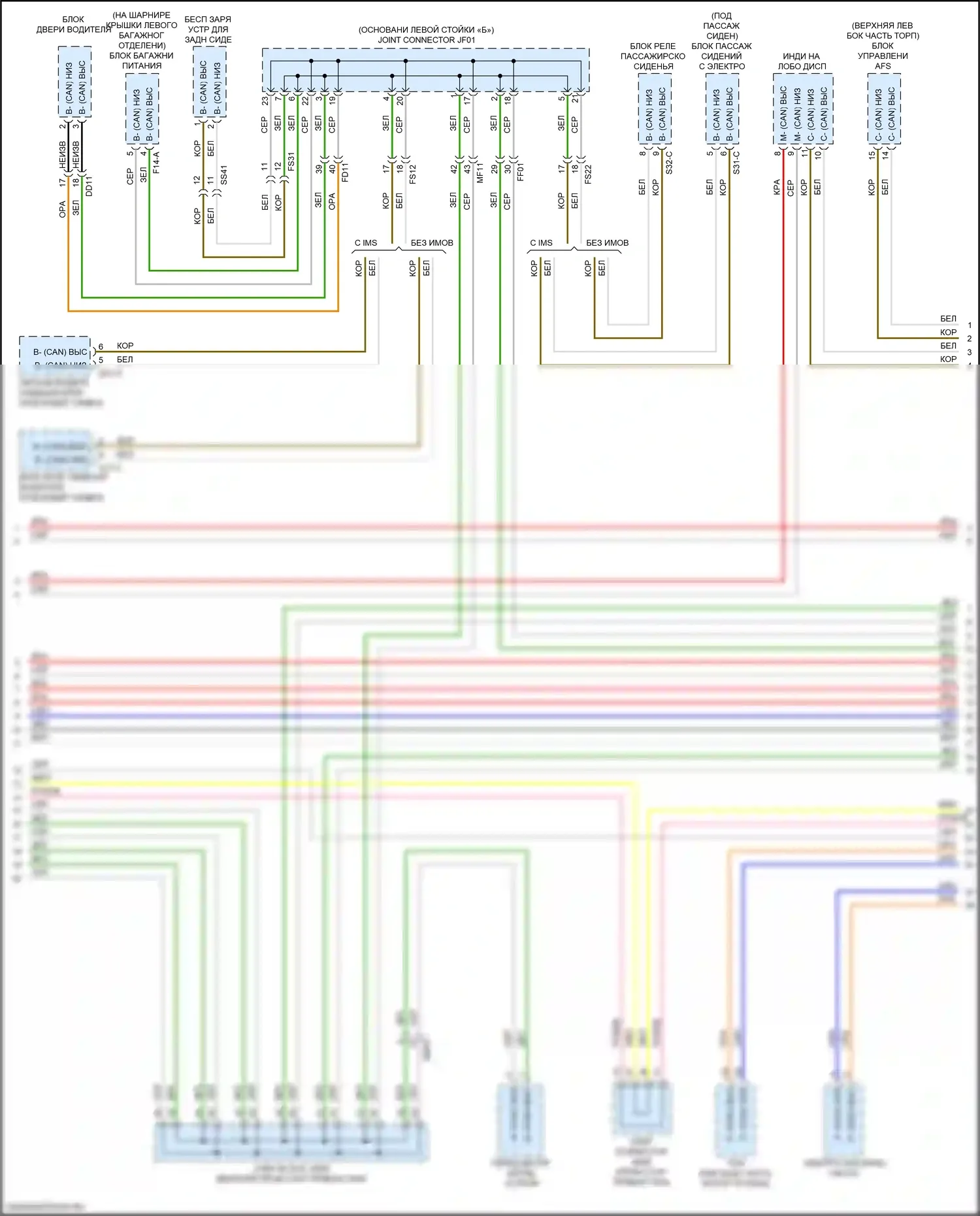 K900 Kia II (2018-2022): Can шина электросхема (2 из 4) 
