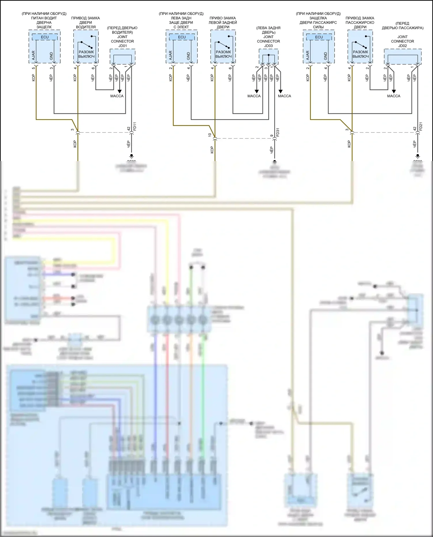 K900 Kia II (2018-2022): Электросхема приборной панели, полный tft дисплей (3 из 3) 
