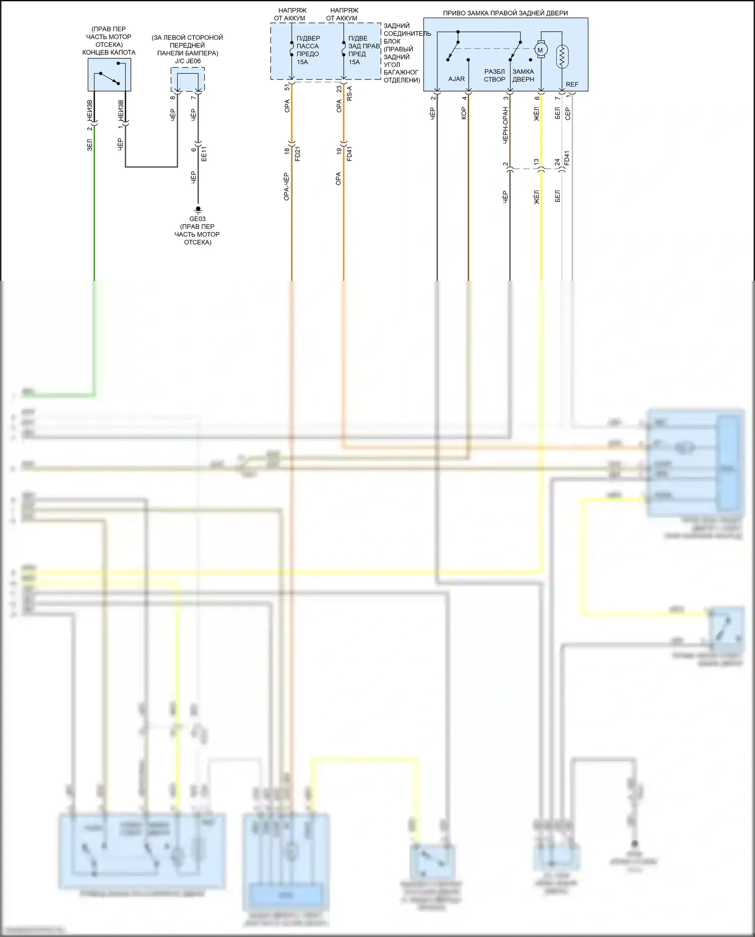 K900 Kia II (2018-2022): Электросхема защиты от взлома (4 из 4) 