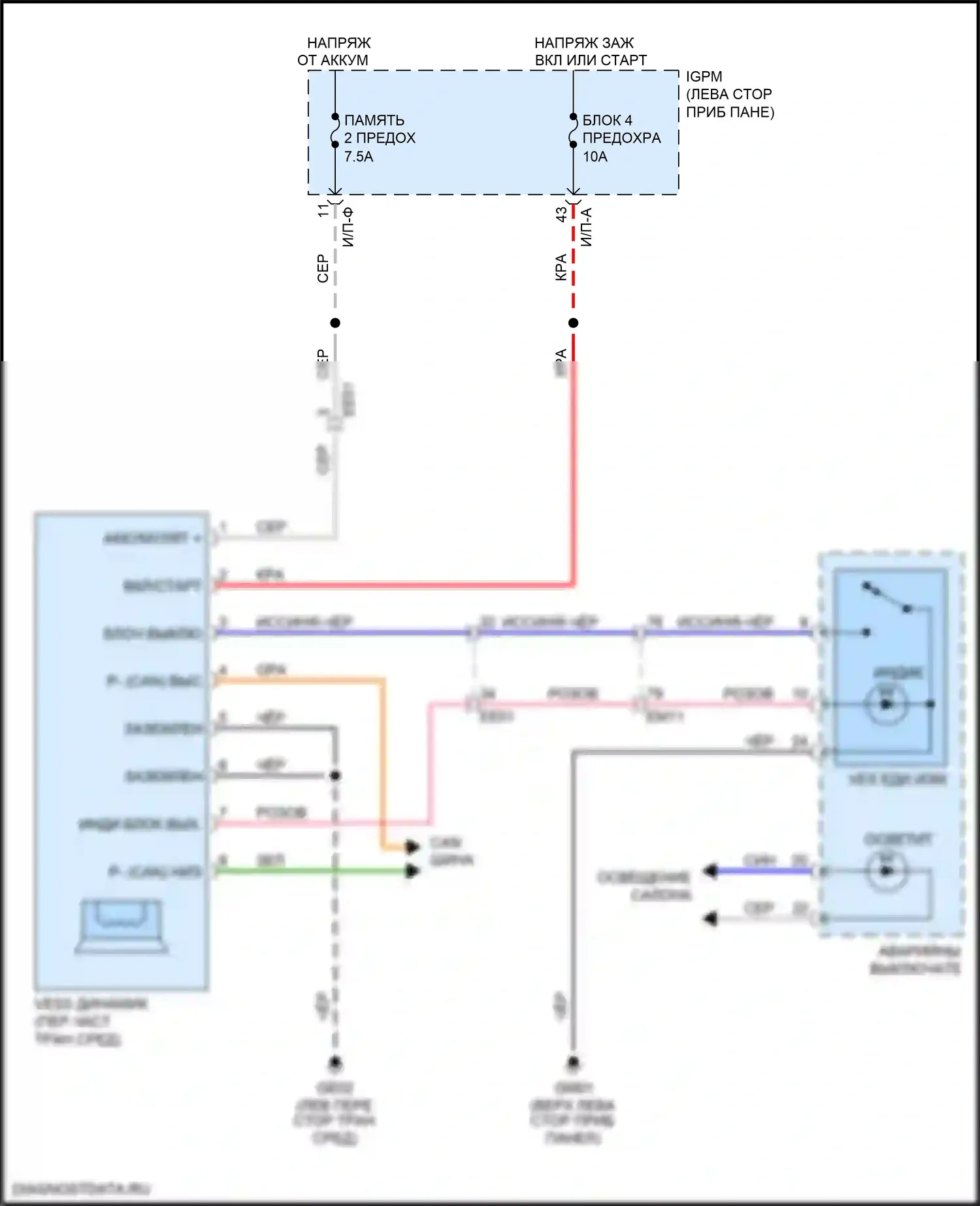 Niro Kia I рестайлинг (2019-2022): Электросхема двигатель 1.6л подключаемый гибрид, виртуальная система звука двигателя электросхема 