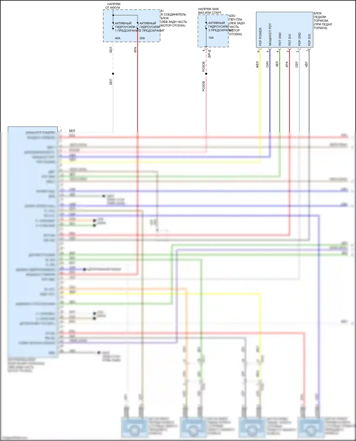 Niro Kia I (2016-2019): Антиблокировочная система abs электросхема (1 из 2) 