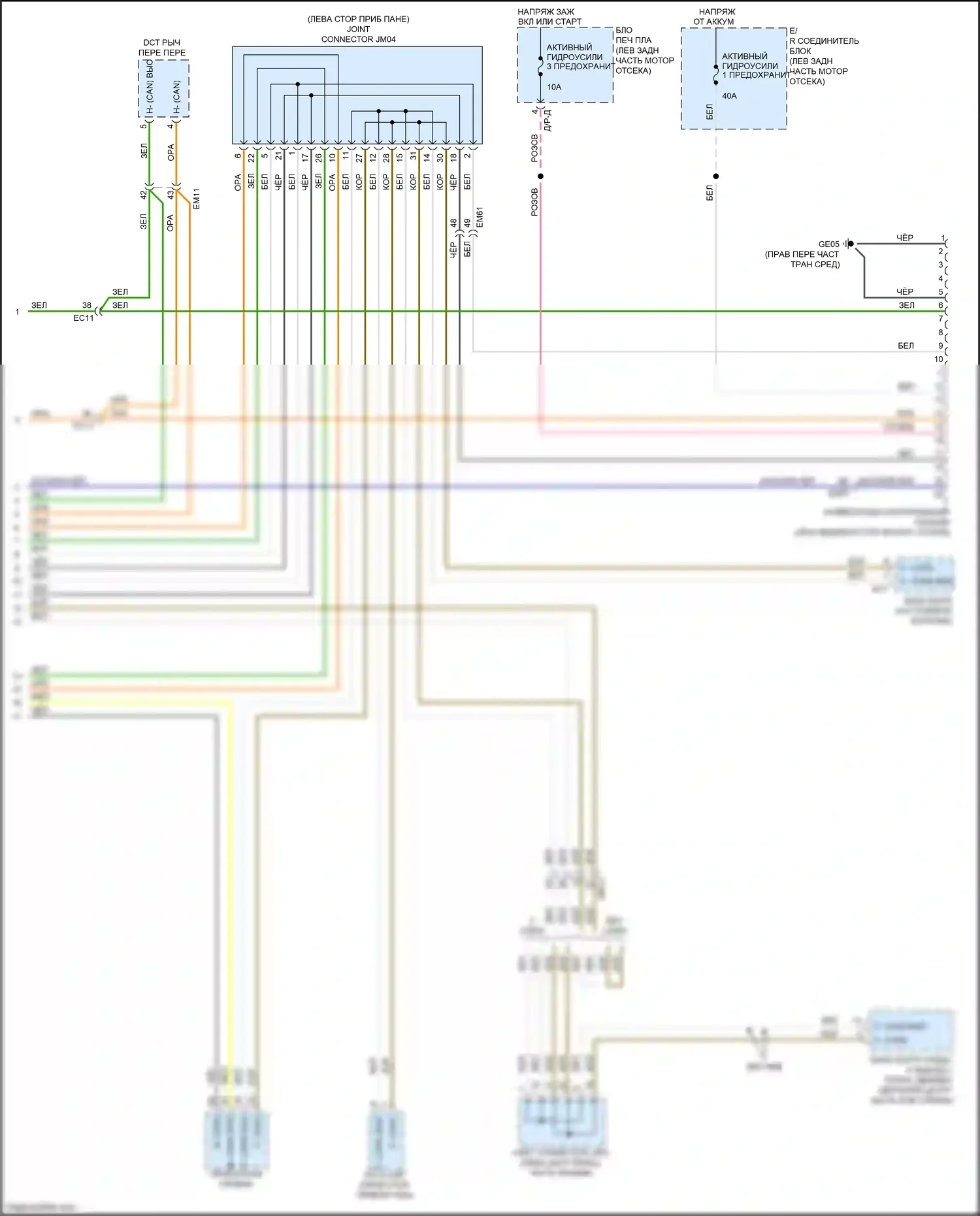 Niro Kia I (2016-2019): Can шина электросхема (5 из 5) 