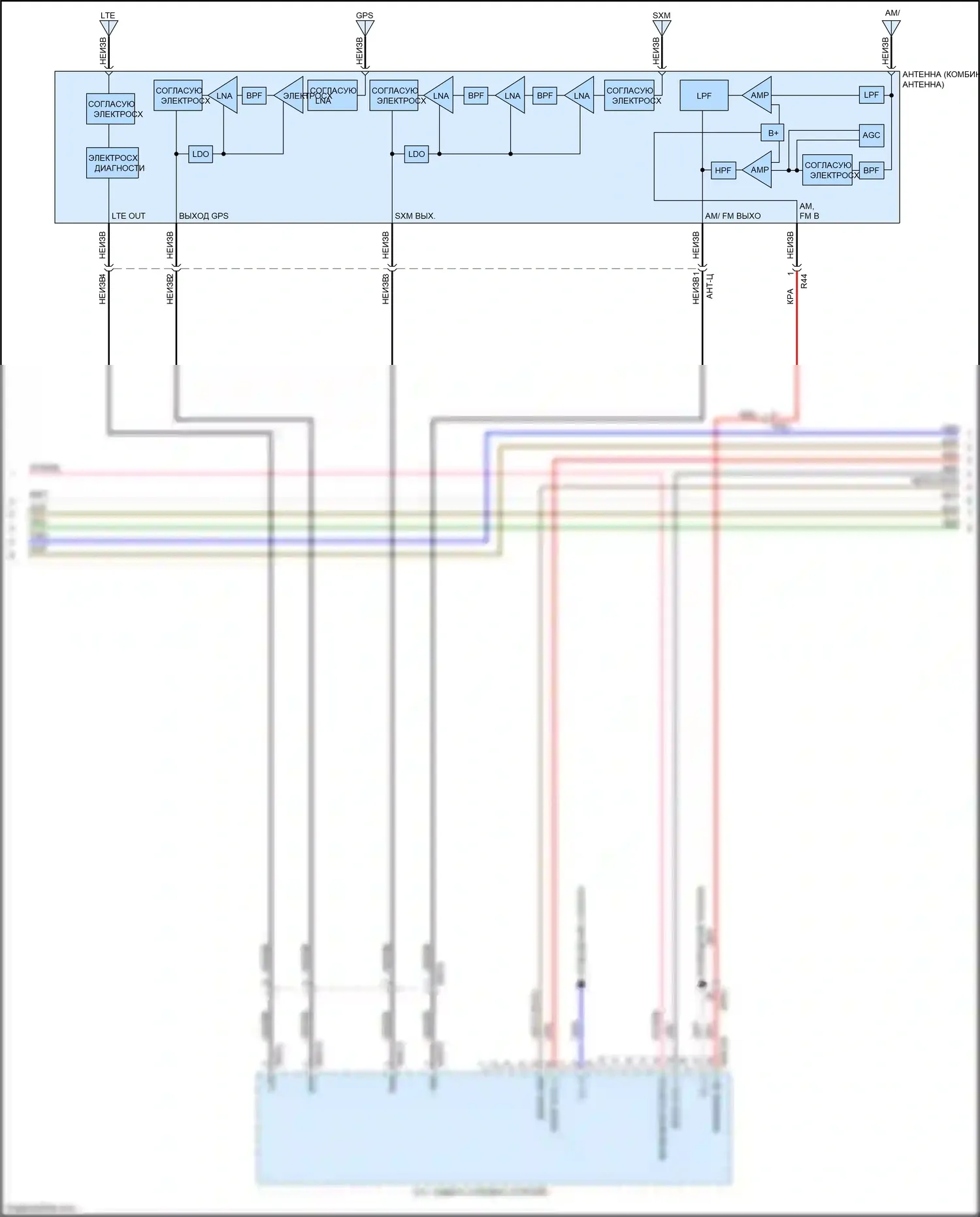 Niro Kia I (2016-2019): Электросхема навигации (2 из 4) 