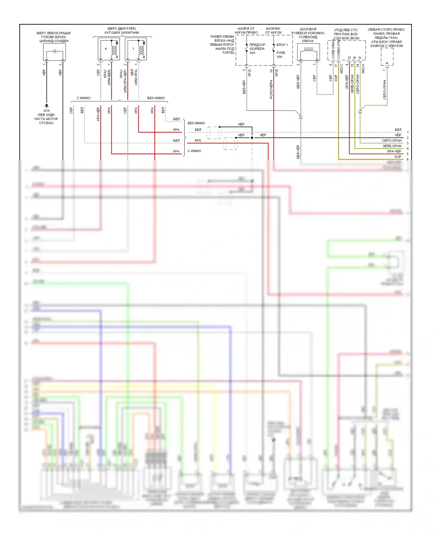 Optima Kia II рестайлинг (2008-2010): Электросхема двигателя 2.4л (4 из 5) 