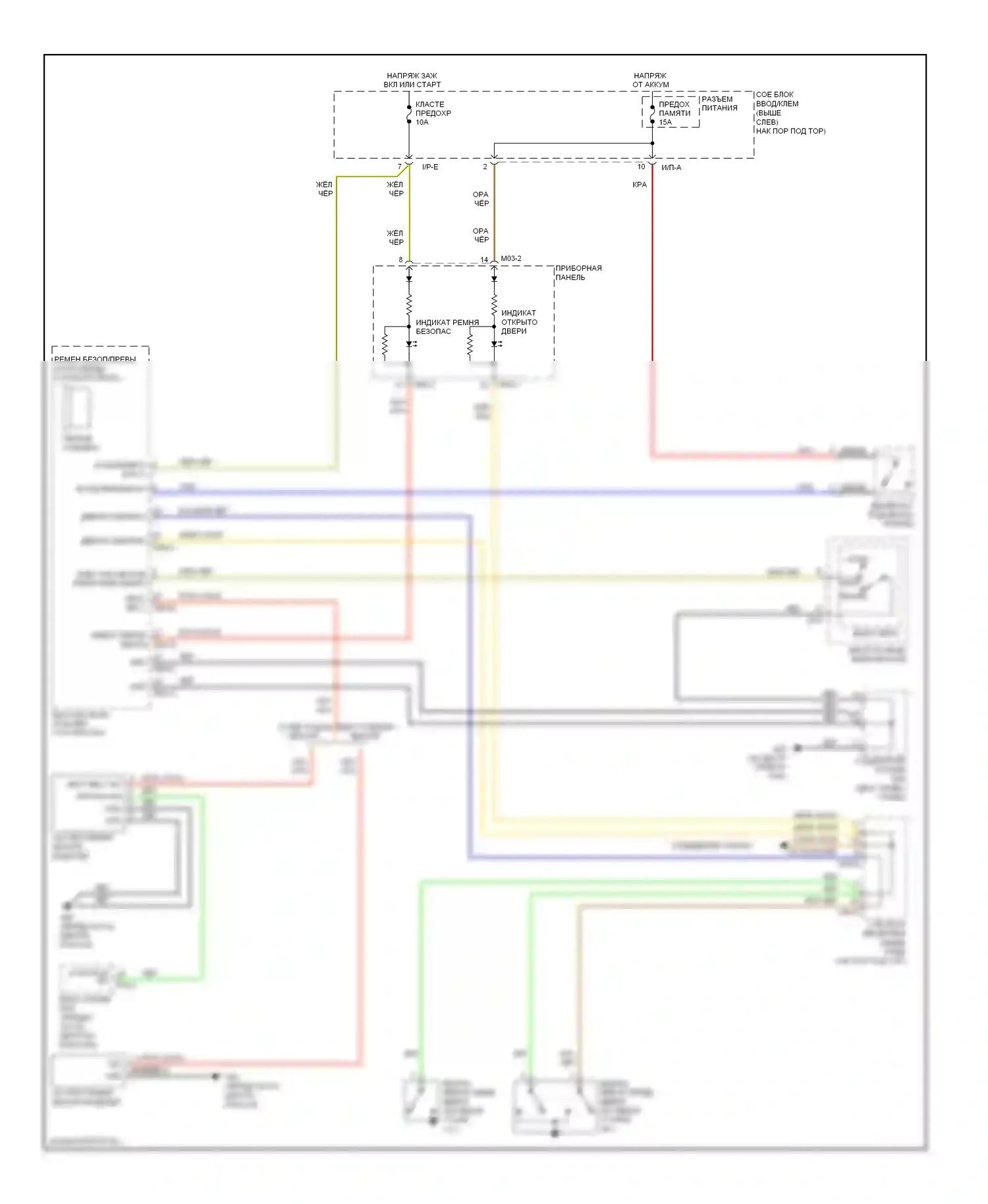 Optima Kia II рестайлинг (2008-2010): Электросхема утора 