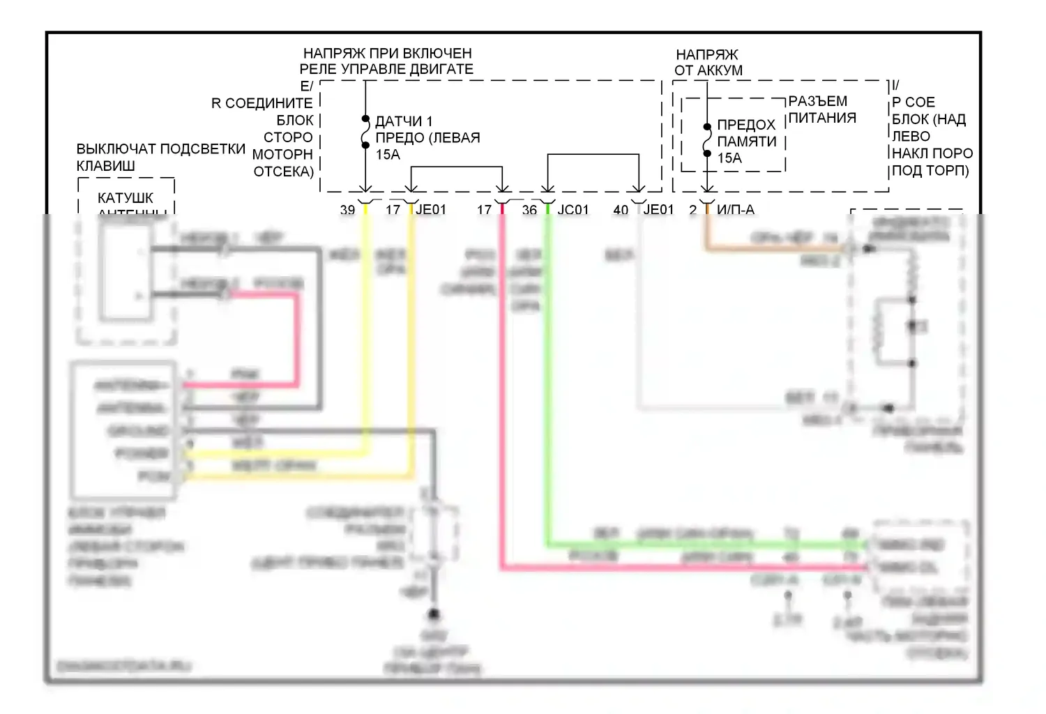 Optima Kia II рестайлинг (2008-2010): Электросхема иммобилайзера 