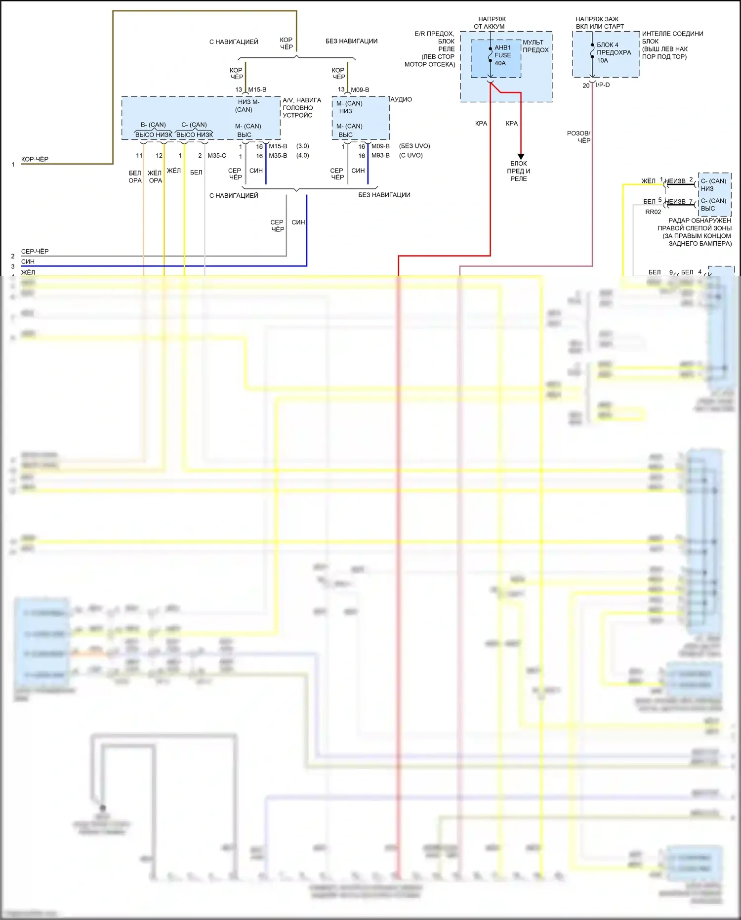 Optima Kia III рестайлинг (2013-2015): Can шина электросхема, гибридная (3 из 4) 