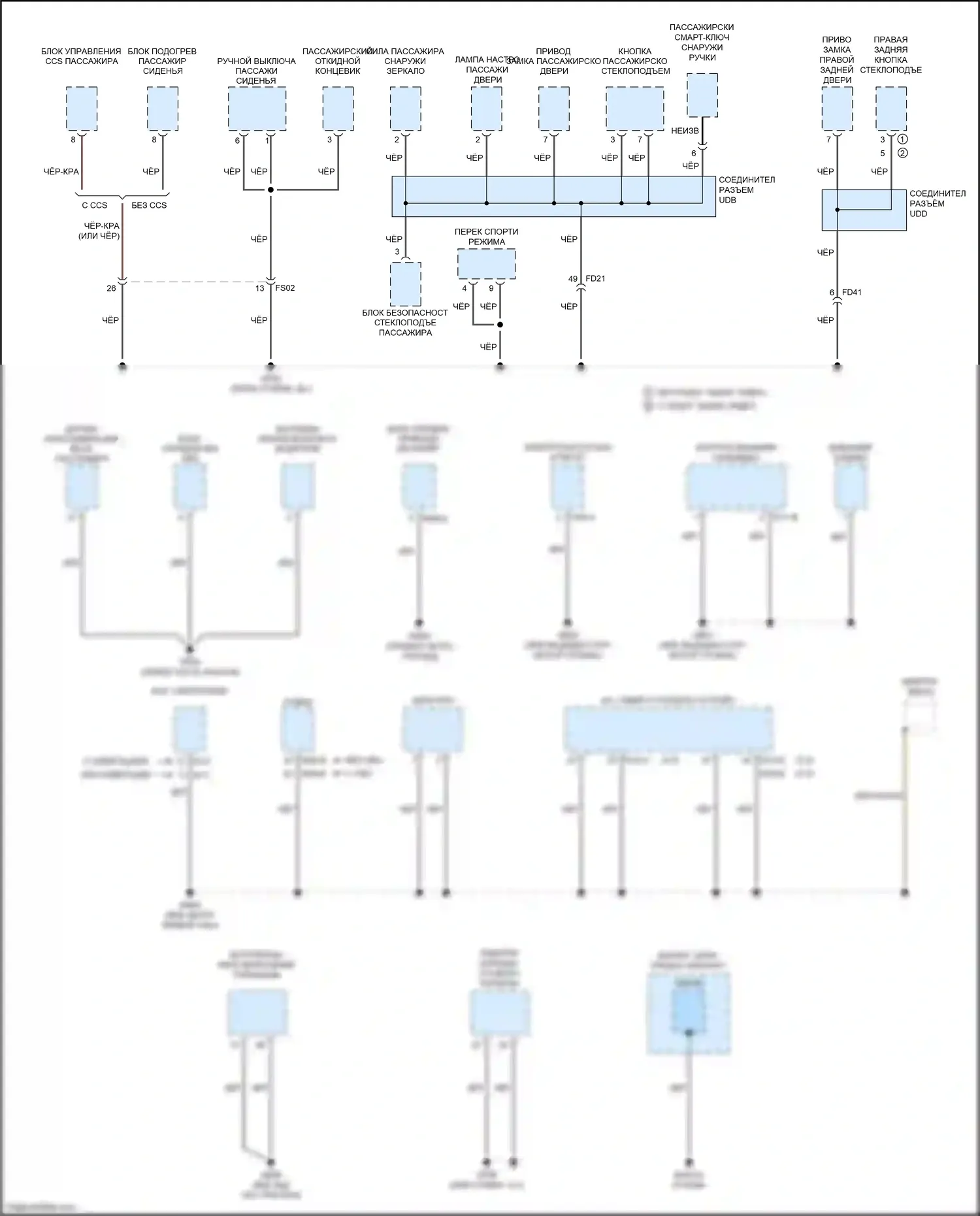 Optima Kia III рестайлинг (2013-2015): Электросхема разводки массы, гибридная (4 из 4) 