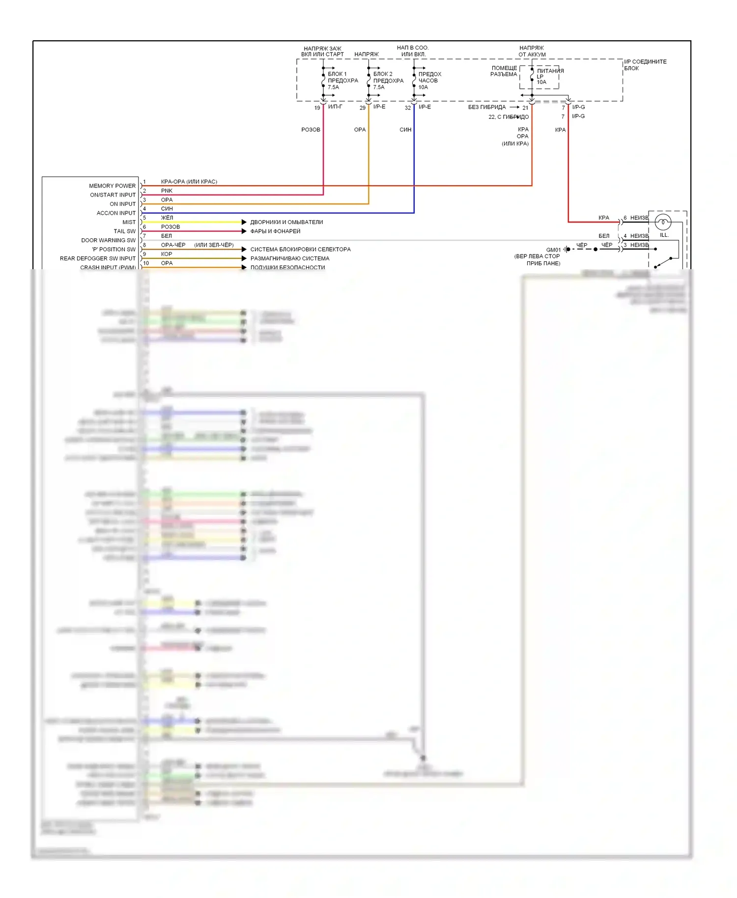 Optima Kia III (2010-2013): Электросхема блоков управления кузовом 