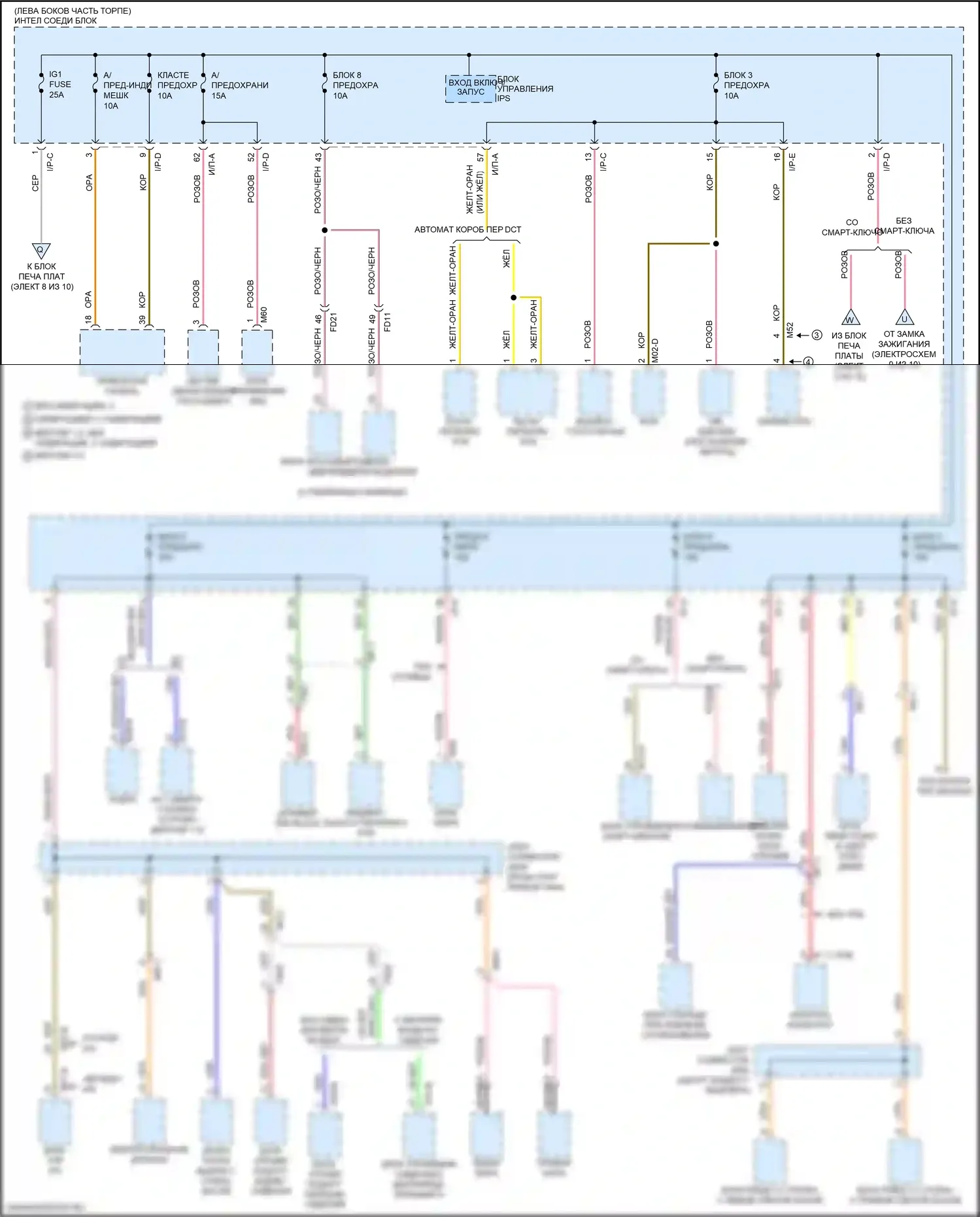 Optima Kia IV рестайлинг (2018-2020): 1.6л турбо, электросхема блока предохранителей реле (3 из 10) 