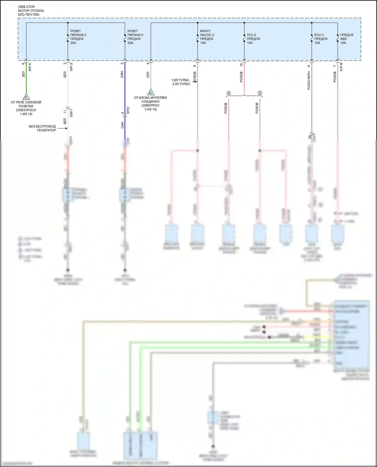 Optima Kia IV рестайлинг (2018-2020): 1.6л турбо, электросхема блока предохранителей реле (8 из 10) 