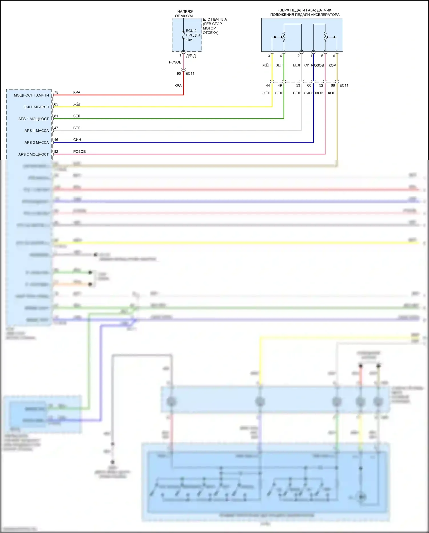 Optima Kia IV рестайлинг (2018-2020): Электросхема круиз-контроля, гибридная (1 из 3) 