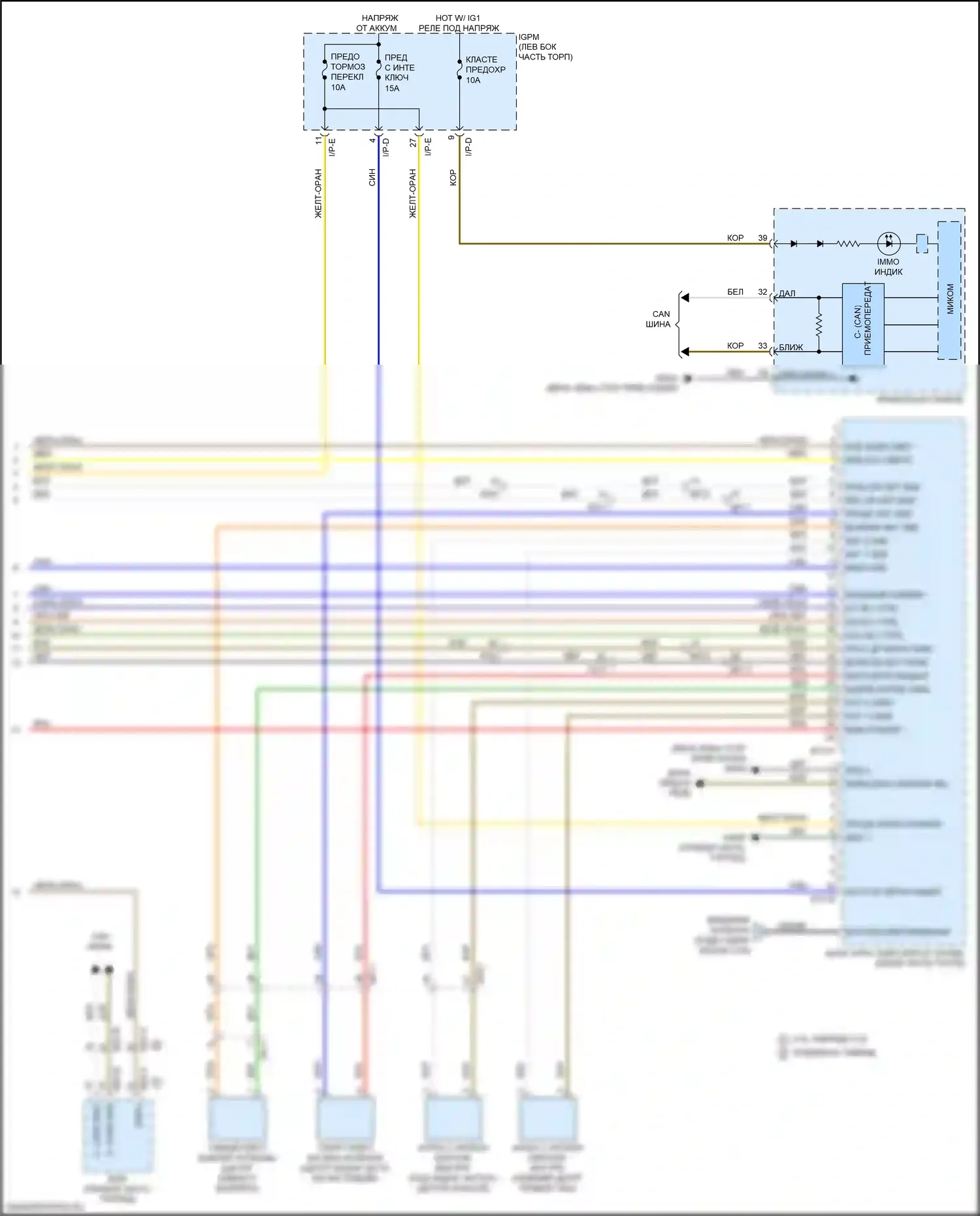 Optima Kia IV рестайлинг (2018-2020): Электросхема иммобилайзера, гибрид (3 из 3) 
