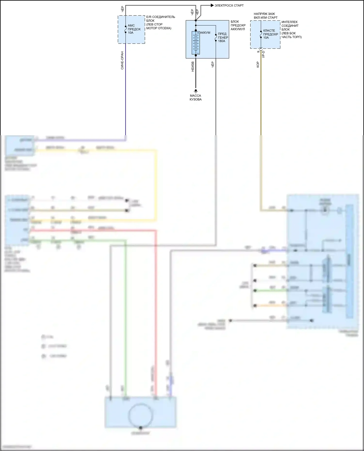 Optima Kia IV рестайлинг (2018-2020): Электросхема генератора 