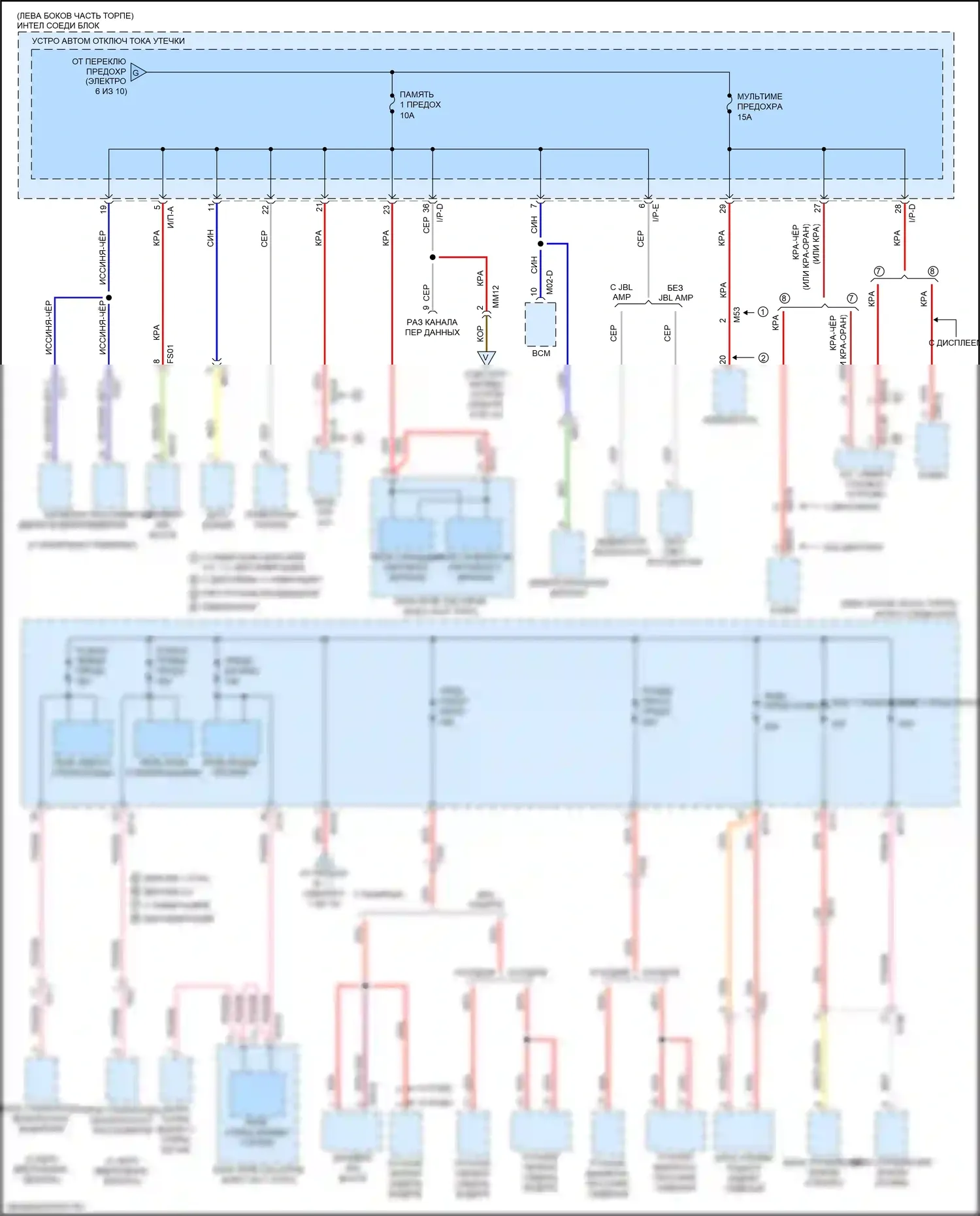 Optima Kia IV (2015-2018): 1.6л турбо, электросхема блока предохранителей реле (7 из 10) 