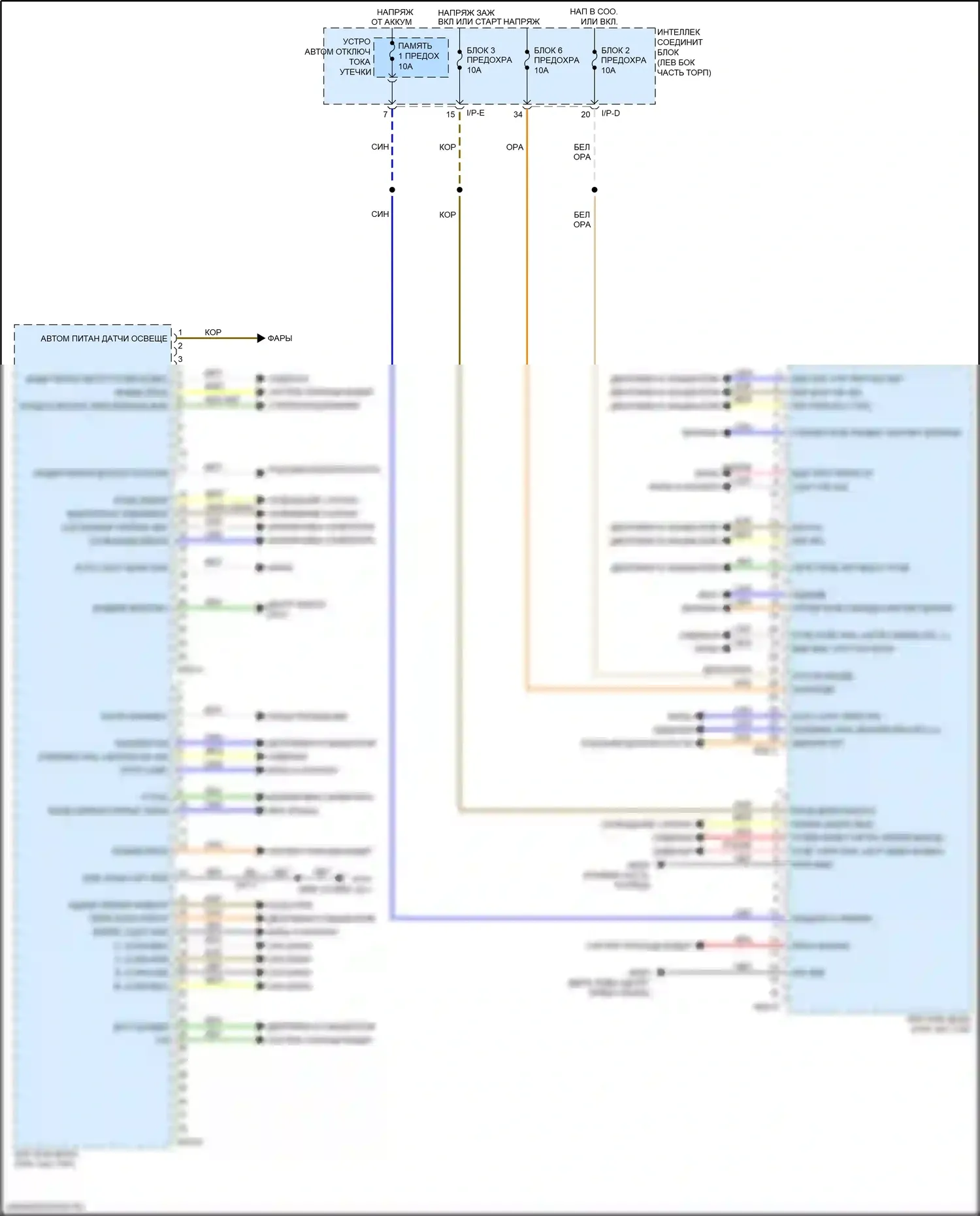Optima Kia IV (2015-2018): 2,0л турбо, электросхема блока управления кузовом 