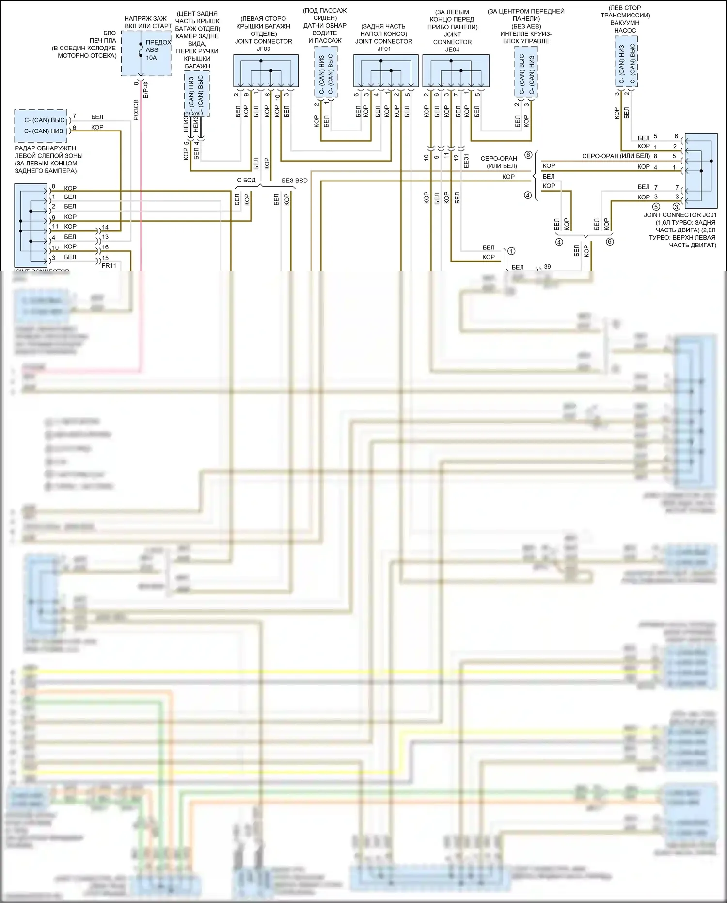 Optima Kia IV (2015-2018): Can шина электросхема, за исключением гибридной (3 из 3) 
