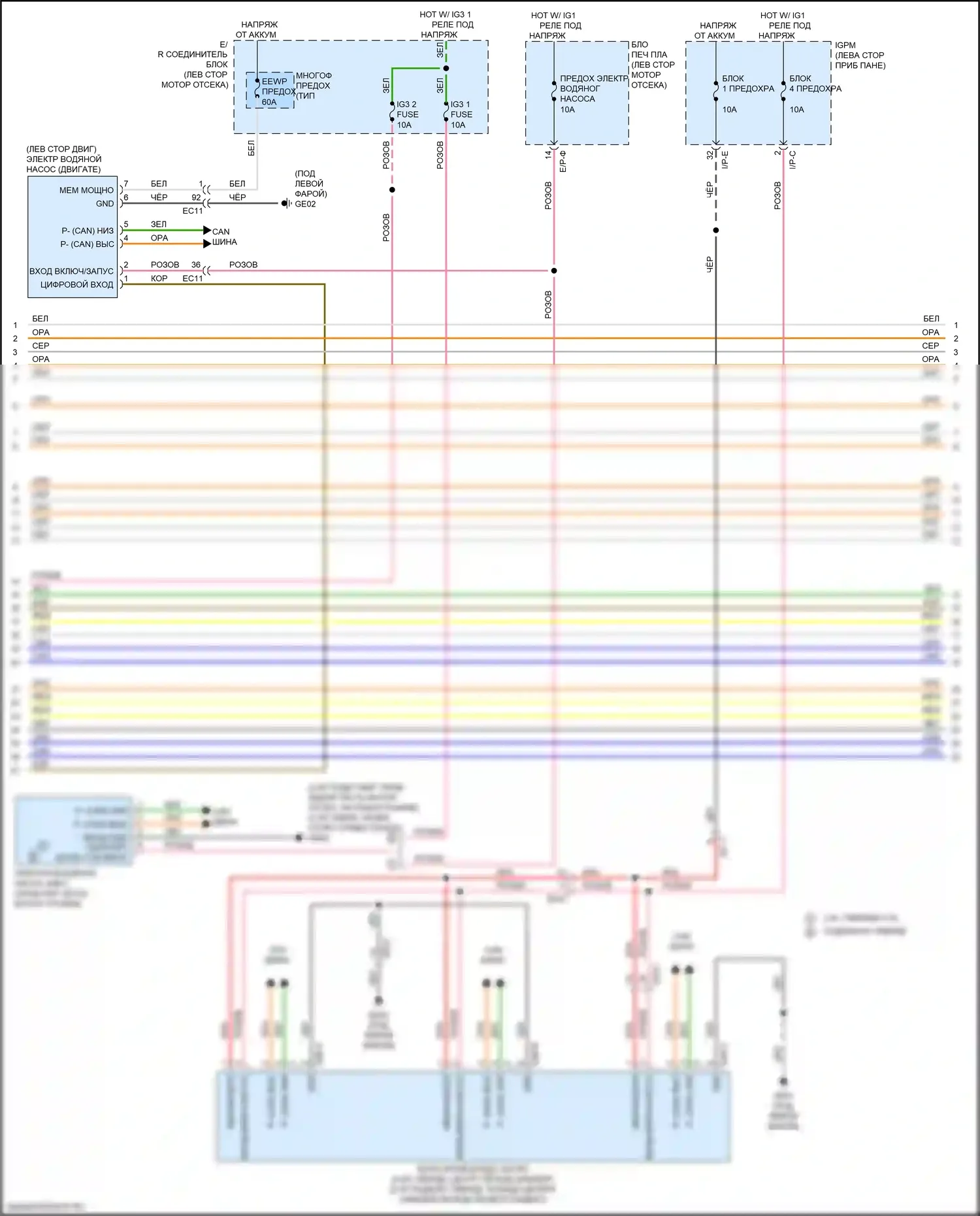 Optima Kia IV (2015-2018): Электросхема климат контроля, гибрид (4 из 5) 
