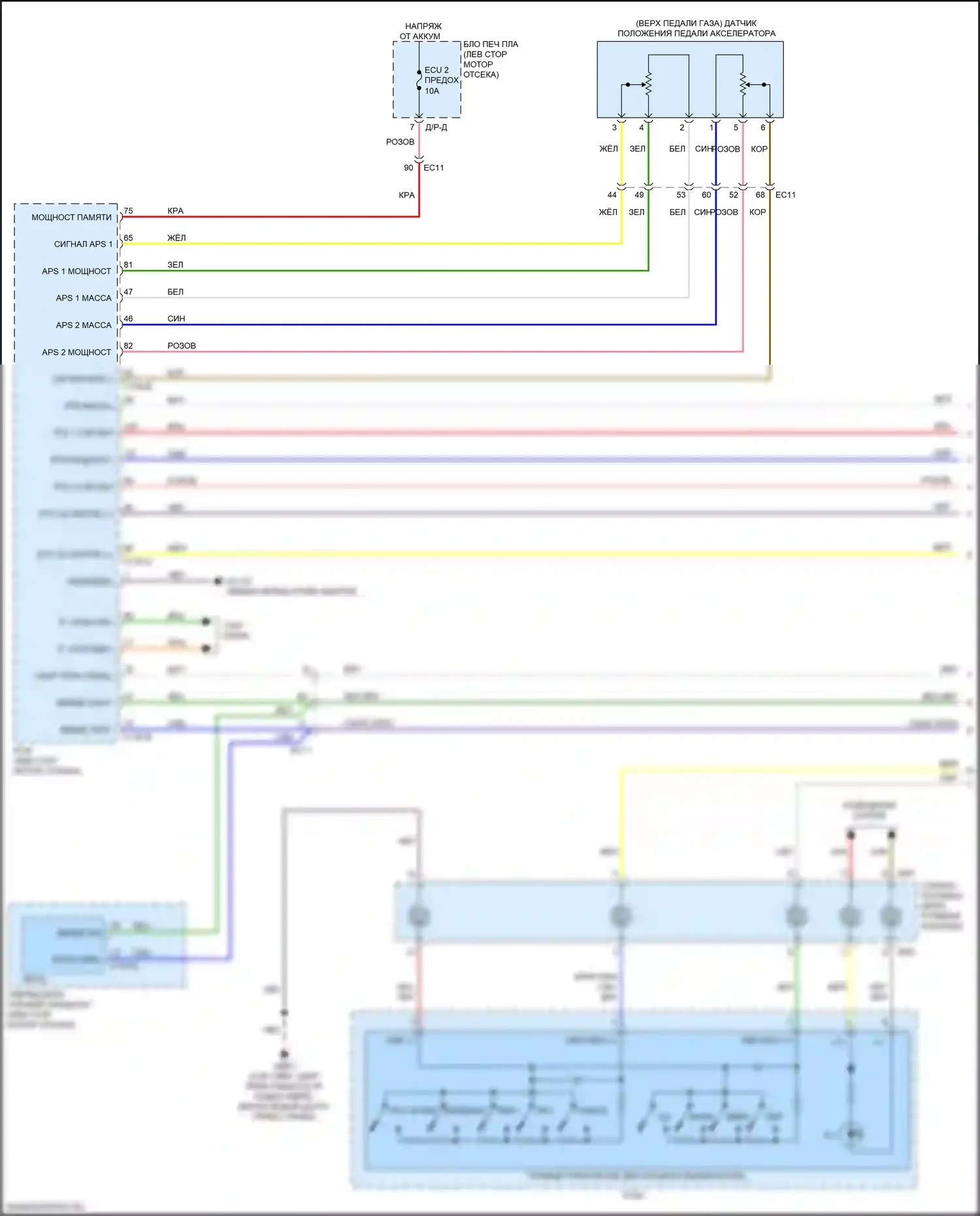 Optima Kia IV (2015-2018): Электросхема круиз-контроля, гибридная (1 из 3) 