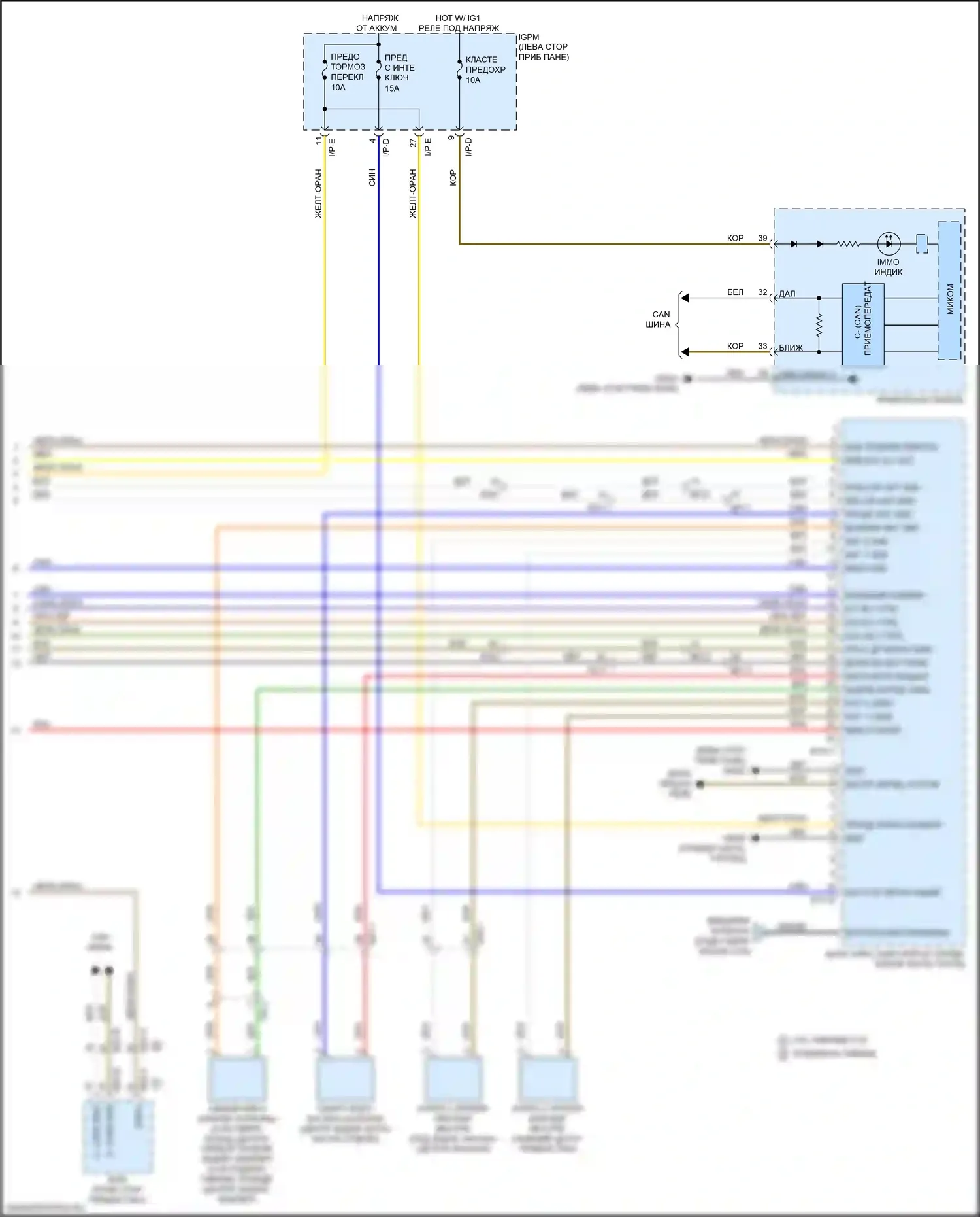 Optima Kia IV (2015-2018): Электросхема иммобилайзера, гибрид (3 из 3) 