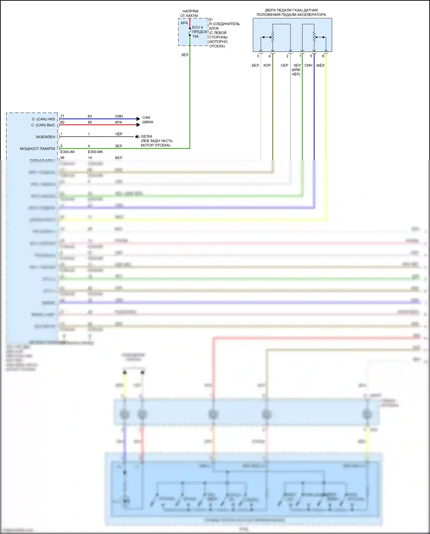 Rio X-Line Kia I (2017-2020): Электросхема круиз-контроля (1 из 3) 