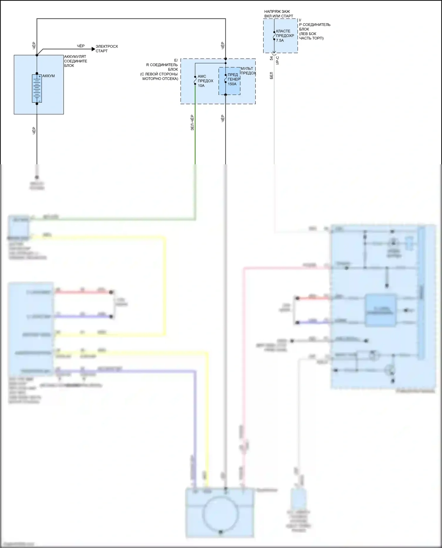 Rio X-Line Kia I (2017-2020): Электросхема генератора 