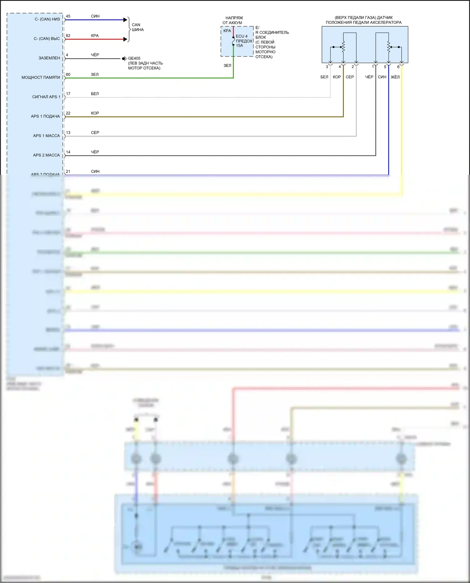 Rio X Kia I (2020-2024): Электросхема круиз-контроля (1 из 3) 