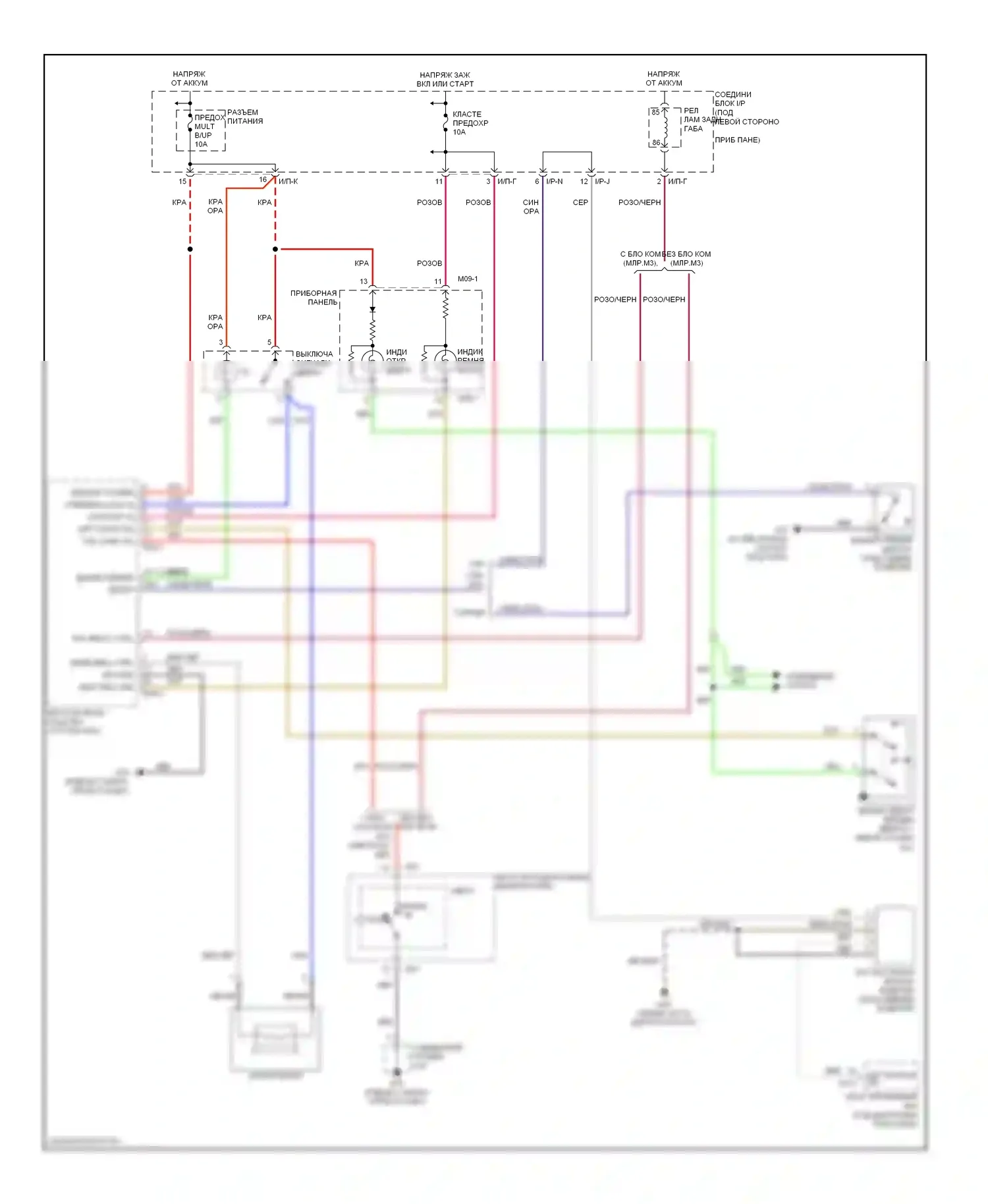Rio Kia II (2005-2009): Электросхема утора 